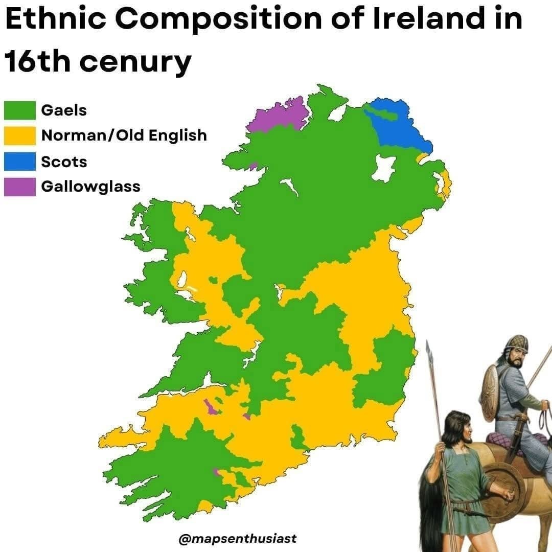 InfoInsight - 🇮🇪 Ethnic Composition of Ireland in the 16th... | Facebook