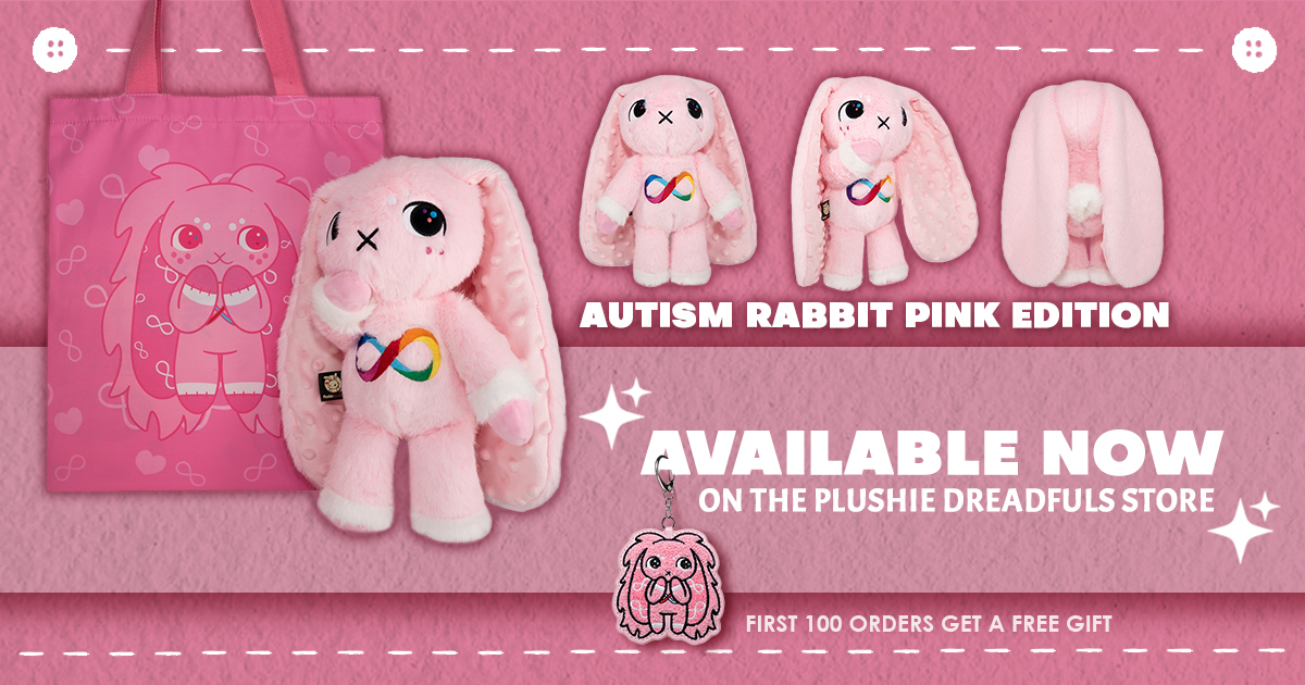 Plushie - Autism Rabbit Pink Edition Available Now 🩷 Your ...