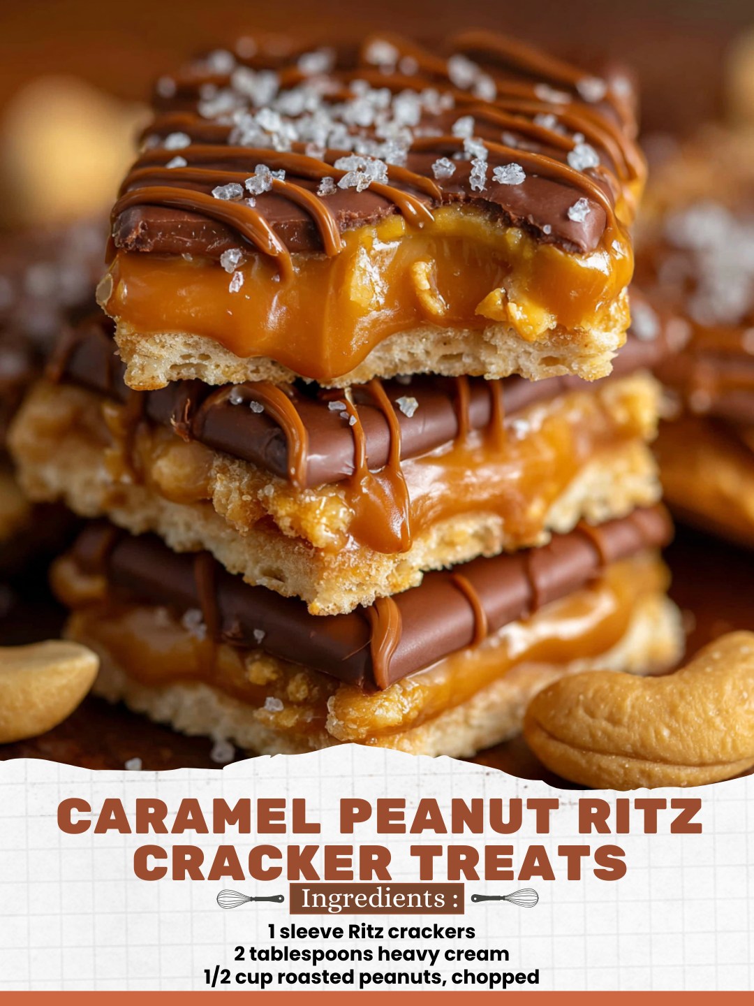 Caramel Peanut Ritz Cracker Treats... - Creative Cookery | Facebook