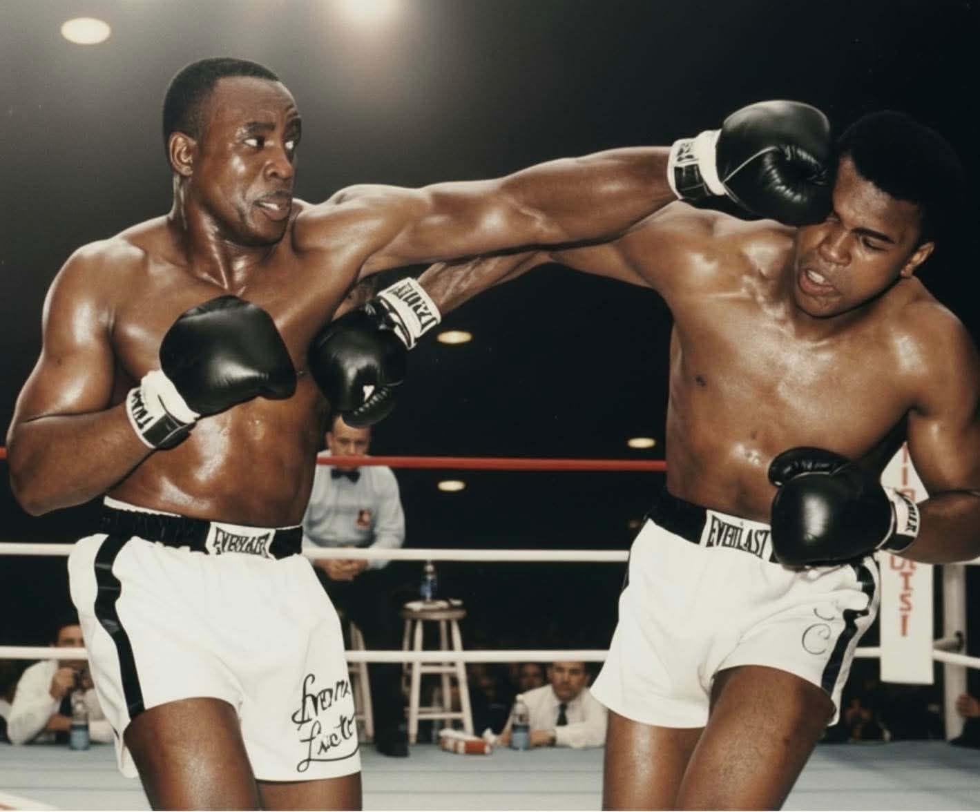 Muhammad Ali 'Ali Over Liston' Men's Graphic T-Shirt - Black, XX-Large
