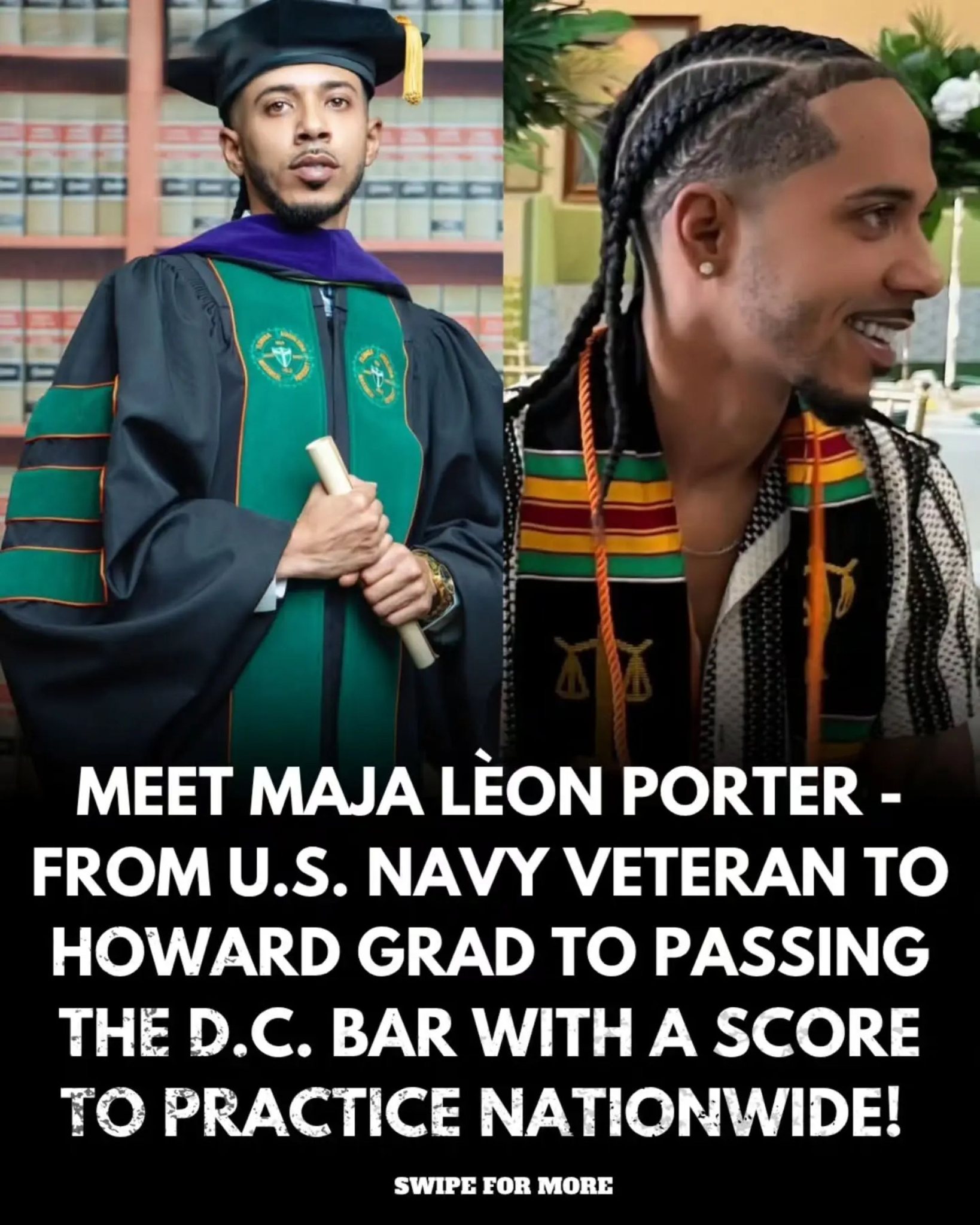 Black - Meet Maja Lèon Porter 🇺🇸⚖️ From U.S. Navy veteran to Howard ...