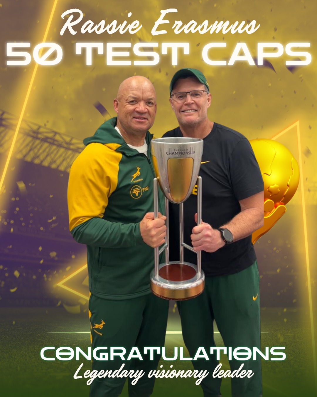 Coach - Rassie, your bold visionary leadership has transformed the ...