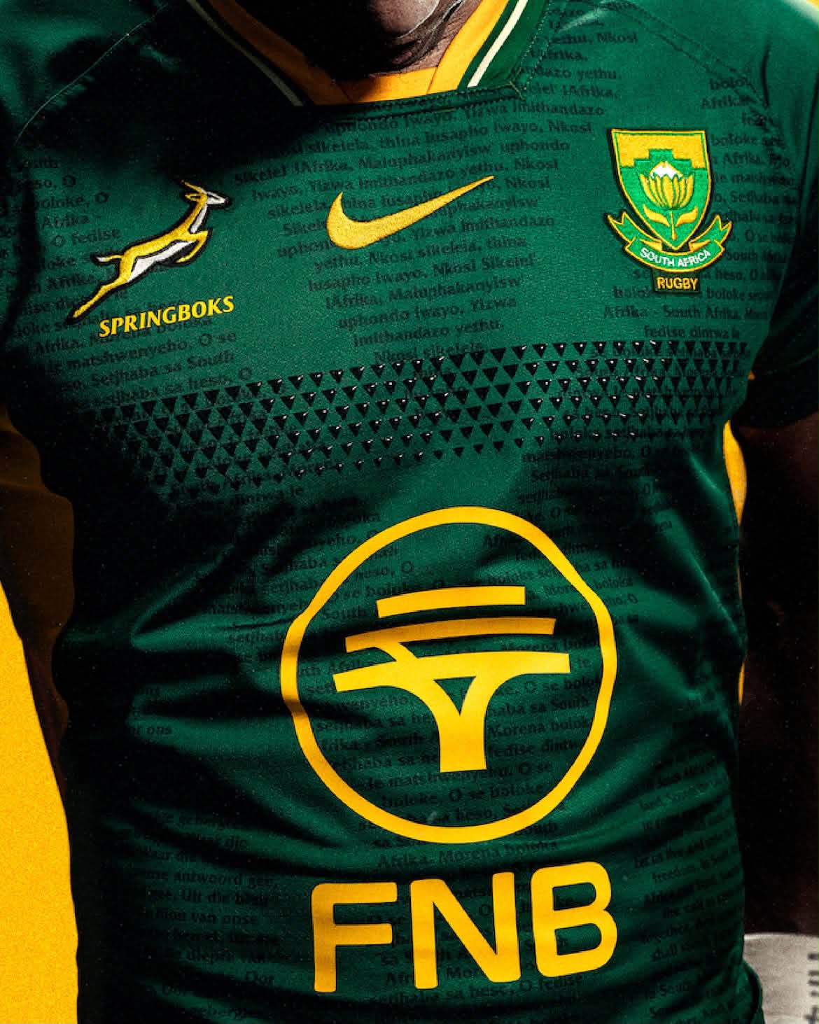The Springboks have just dropped their jersey for the Greatest