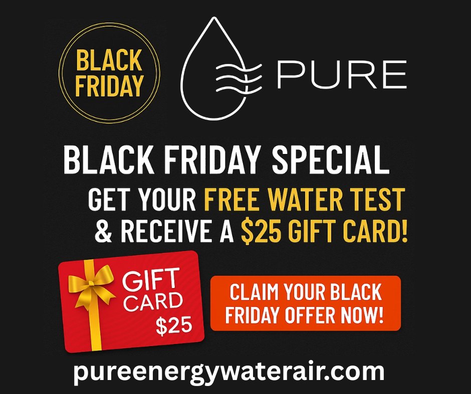 💧 Black Friday Exclusive! Give... - Pure Energy Water & Air | Facebook