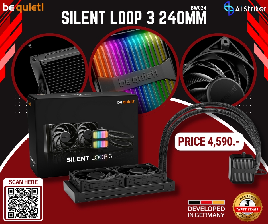 Ai.Striker - 💦 SILENT LOOP 3 – 240MM ชุดน้ำปิดพรีเมียมจาก... | Facebook