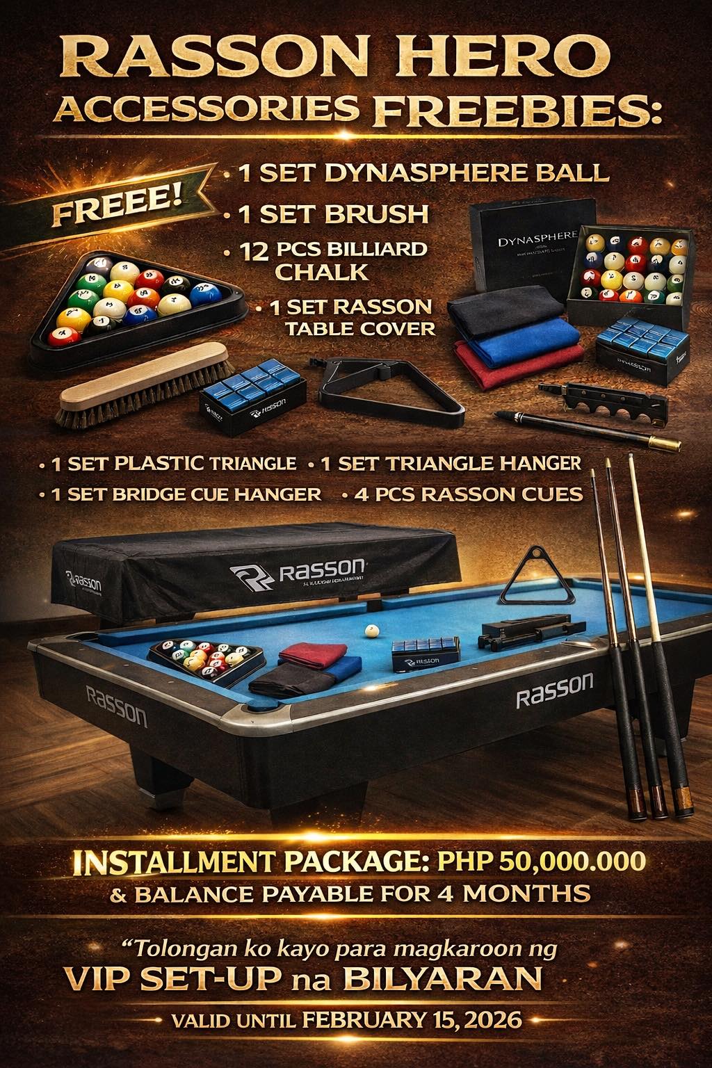 AP - 🎱 GUSTO MO NG VIP-LEVEL NA BILYARAN? Kami na bahala! 💪 💥 RASSON ...