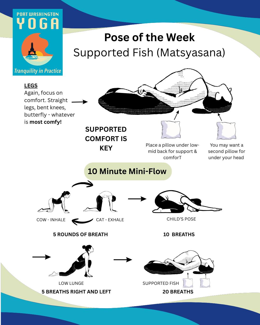 Home yoga poses and mini-flows for beginners