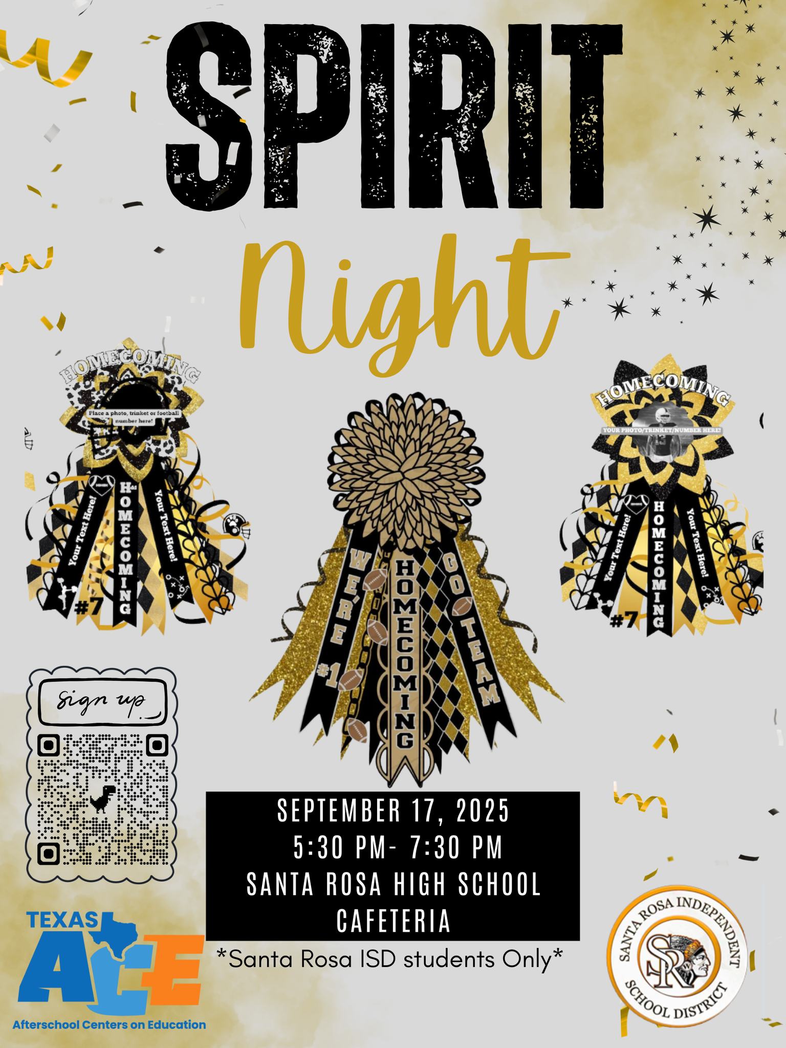 🎉 Get Ready for Spirit... - Santa Rosa ISD Texas ACE Program | Facebook