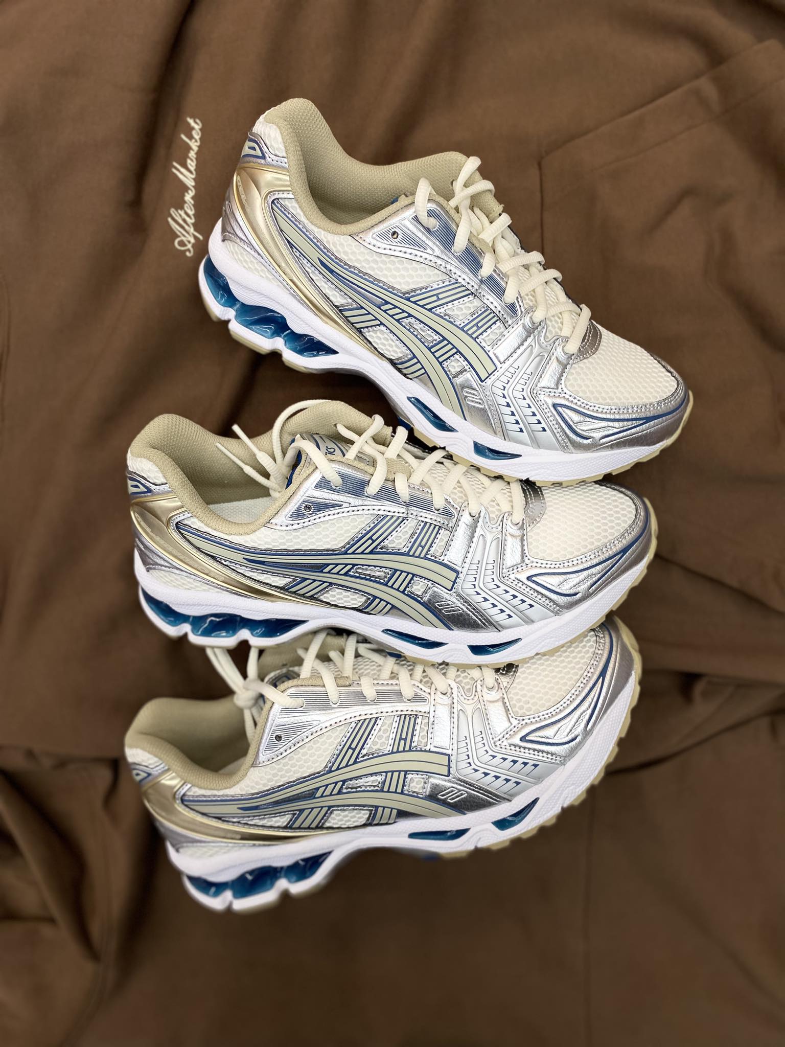 Asics Gel Kayano 14 Cream Pure Silver Champagne Size Available 4.5 