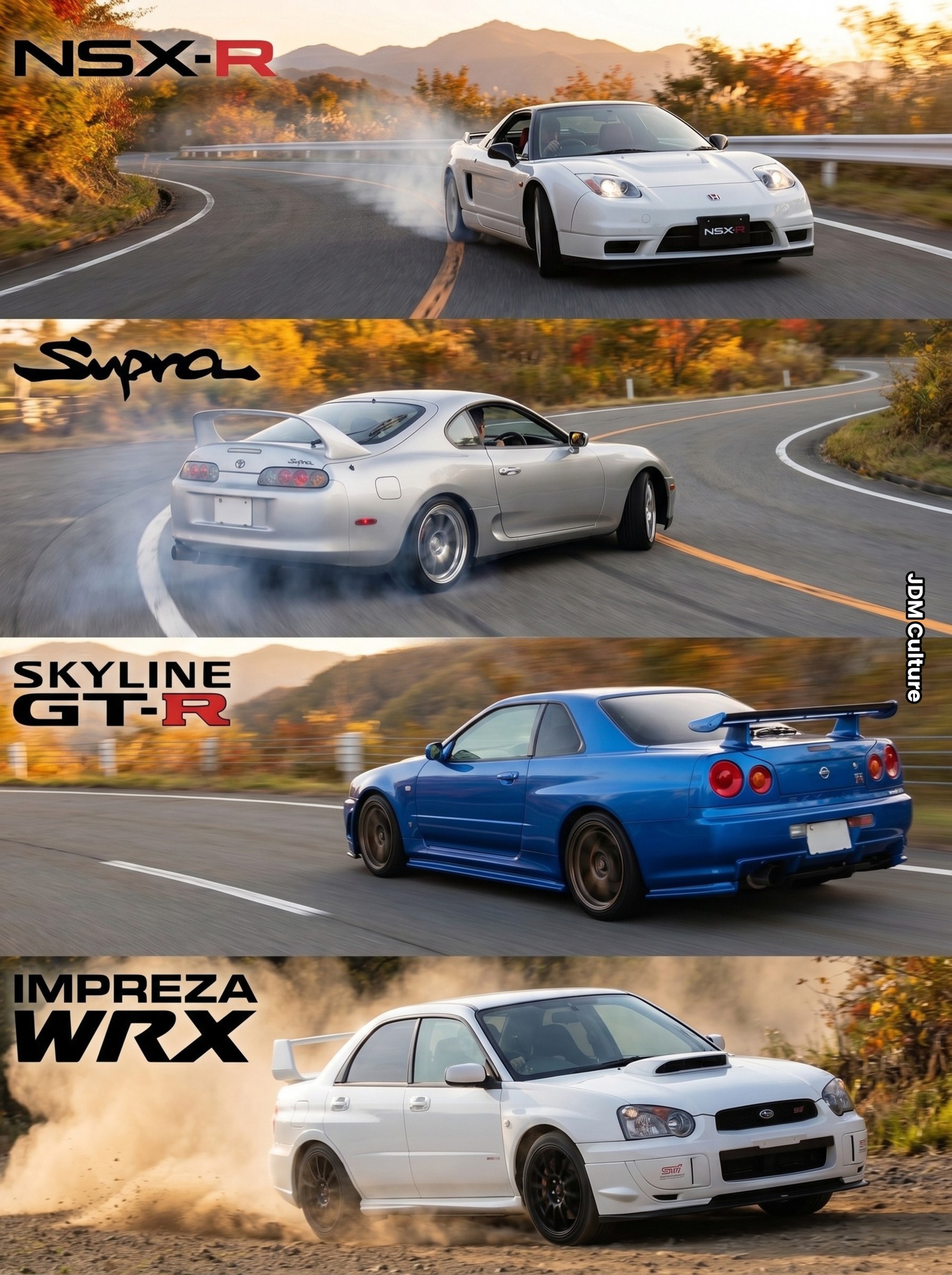 One has to go. 😬 22B STI. Evo V. Celica GT4. Pulsar GTI-R. Four