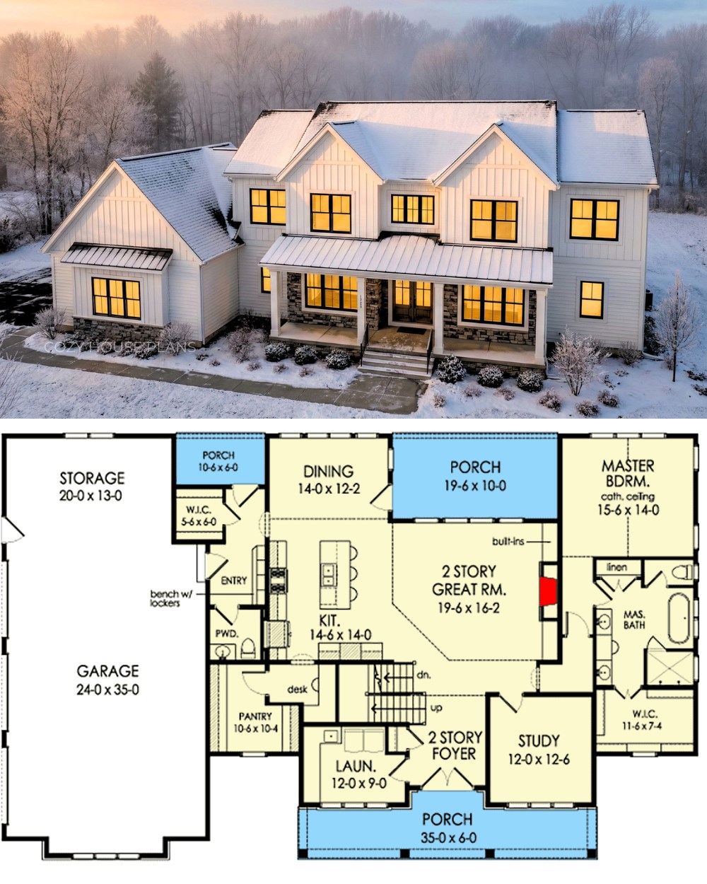Cozy - Discover the charm of this Country-Style Home Plan with a ...