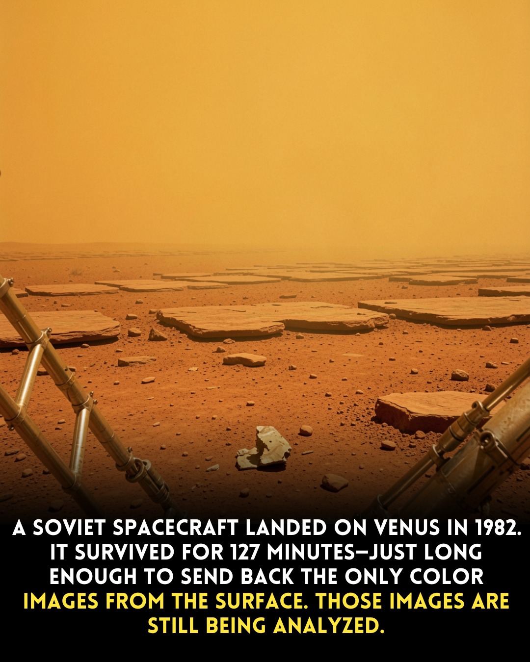 Venera 13 spacecraft explores Venus' surface