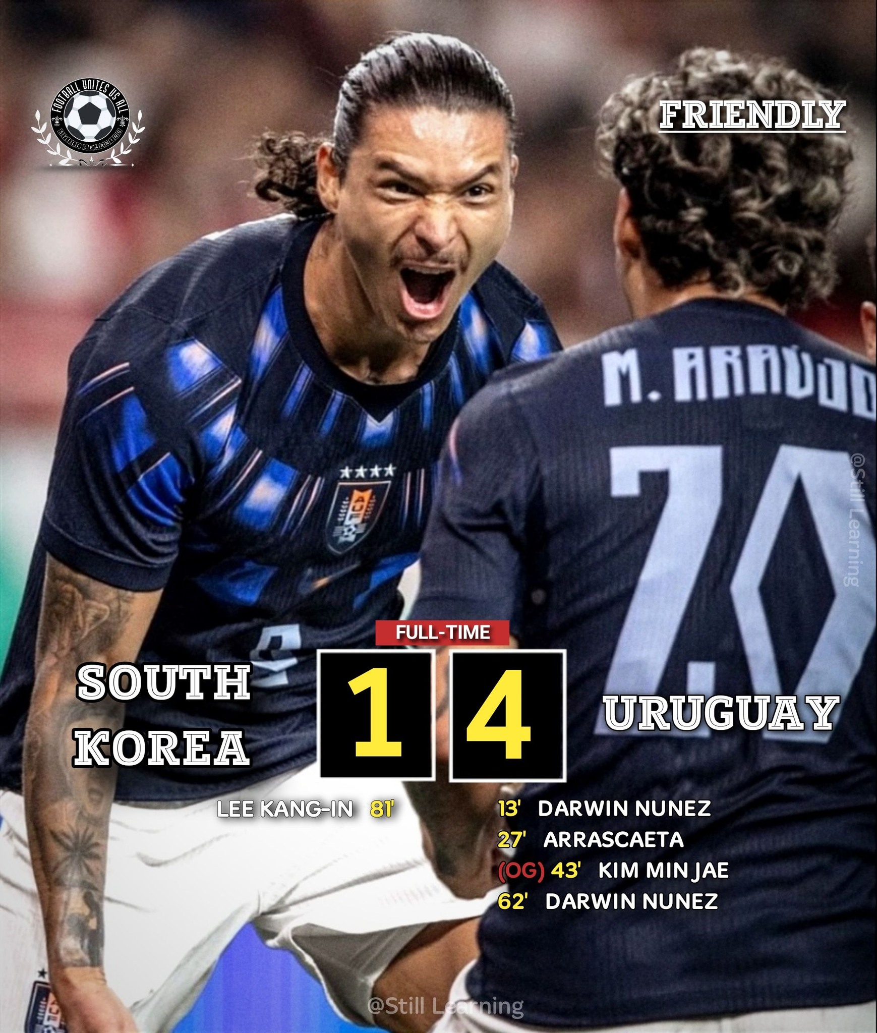 Korea Republic 1-4 Uruguay: Friendly Match Recap