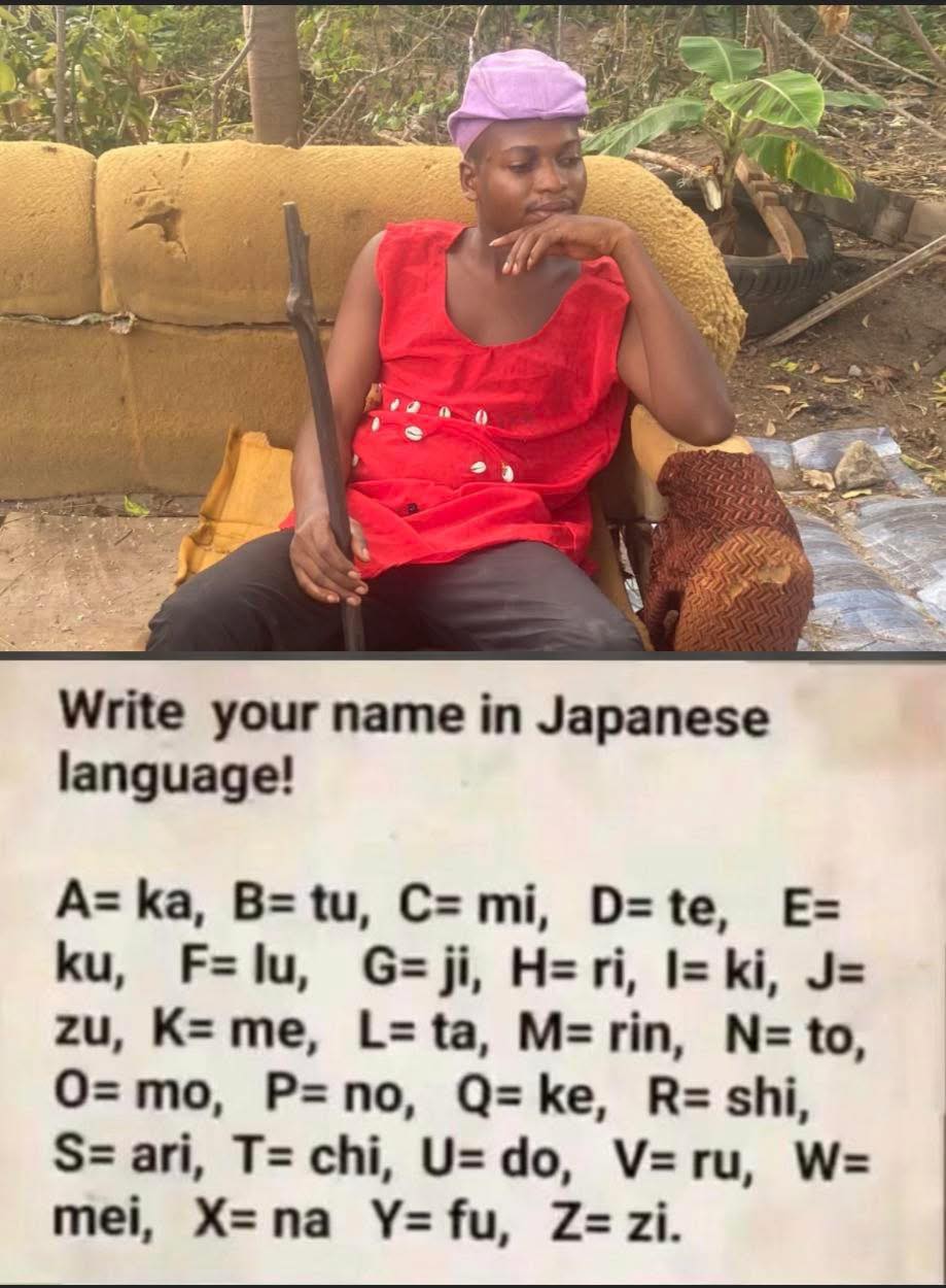 What s your name in Japanese Let s see  
