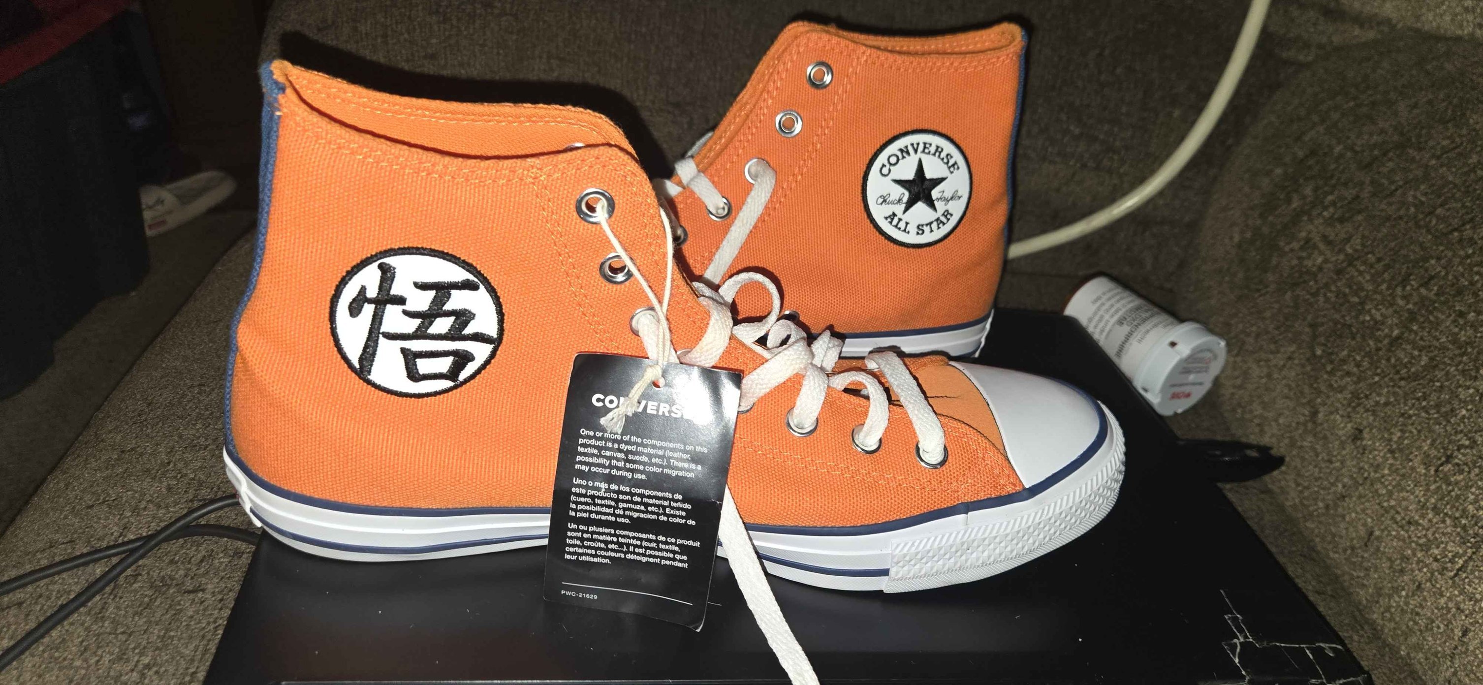 New 4 star ball orange canvas Converse Chuck Taylor All Star high