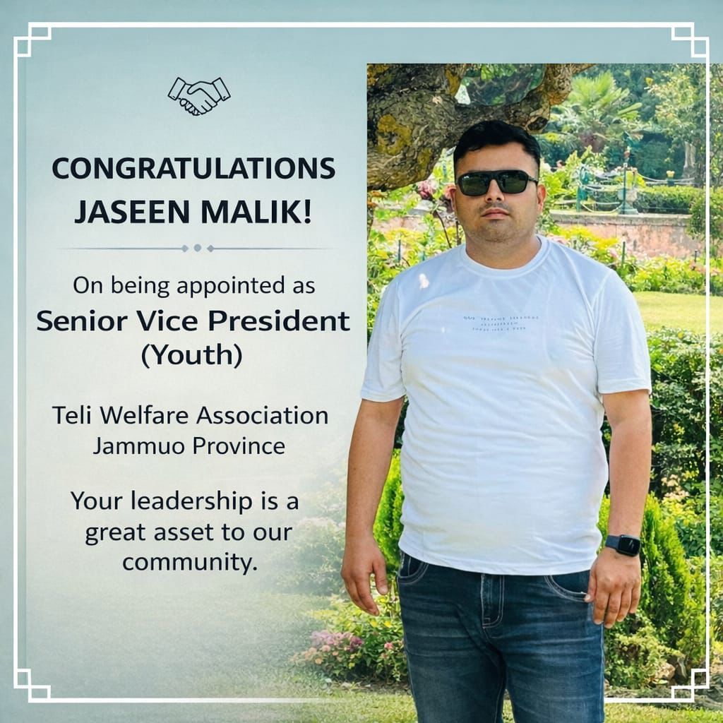 Heartiest congratulations to #Jaseen... - Jammu News Mission | Facebook