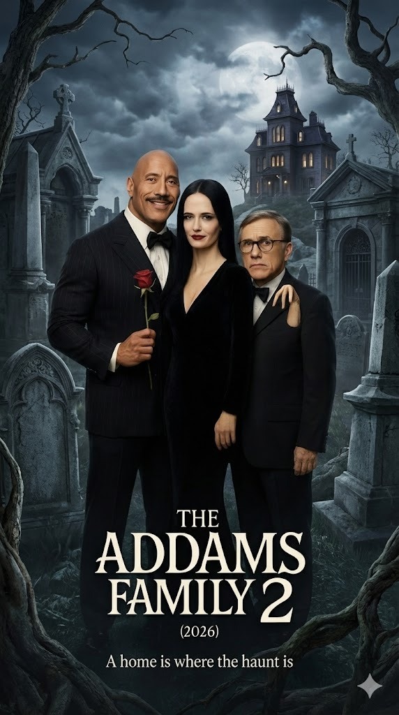 Glamour - 🎬 The Addams Family 2 (2026) Starring: Dwayne Johnson, Eva ...