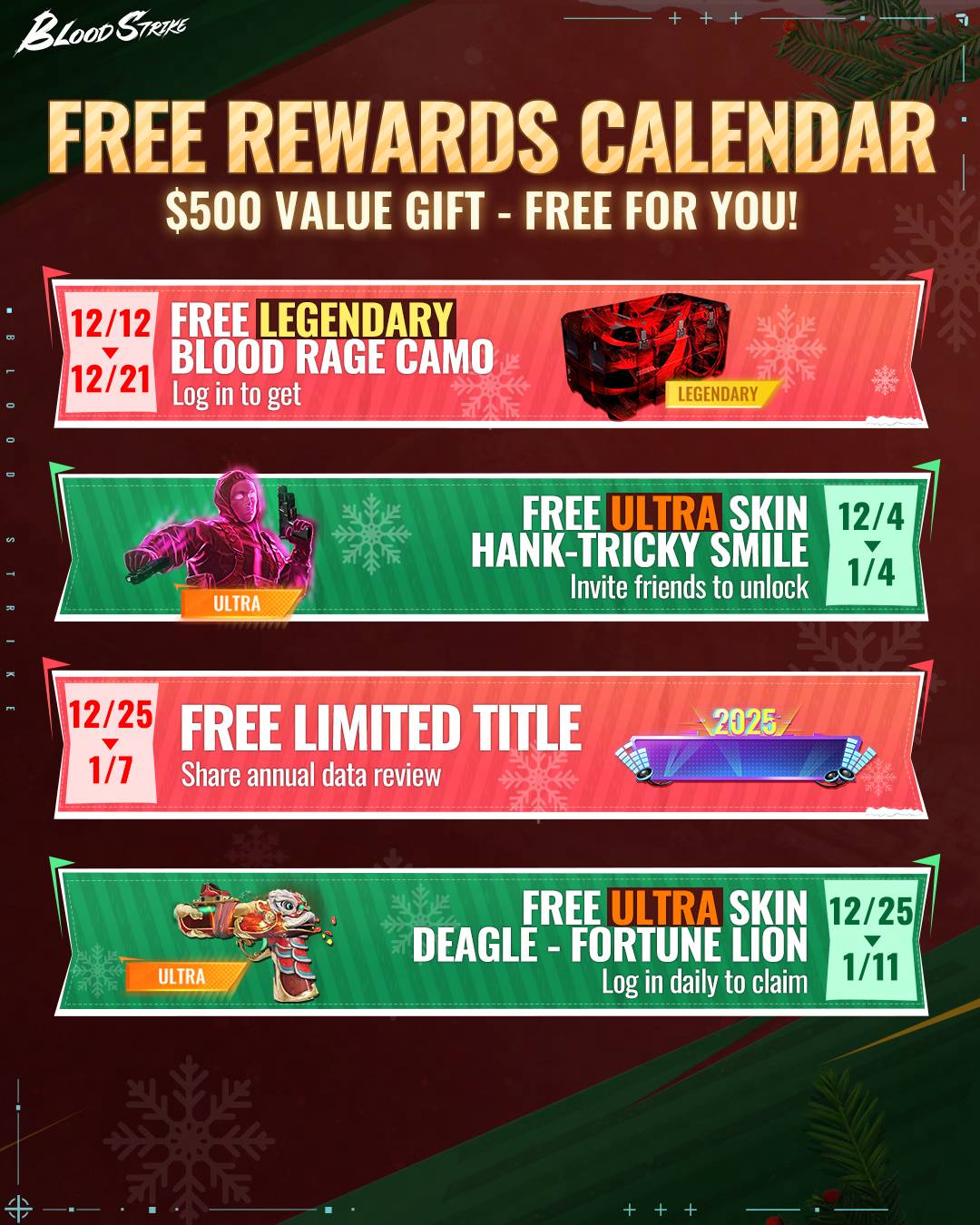 Blood Strike - รับฟรี! สกิน Limited 1 ชิ้น, สกิน Ultra 4... | Facebook