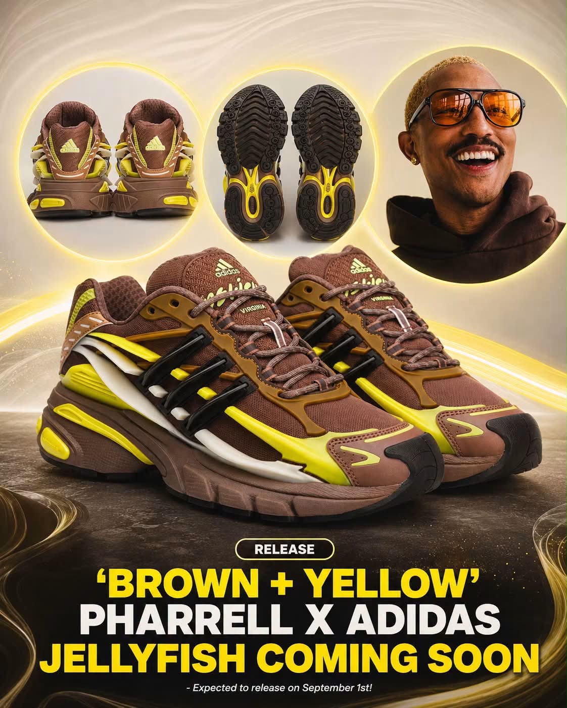 アディダス Pharrell Williamsコレクション　セット Pharrell Williams and Adidas Set September Launch for Virginia