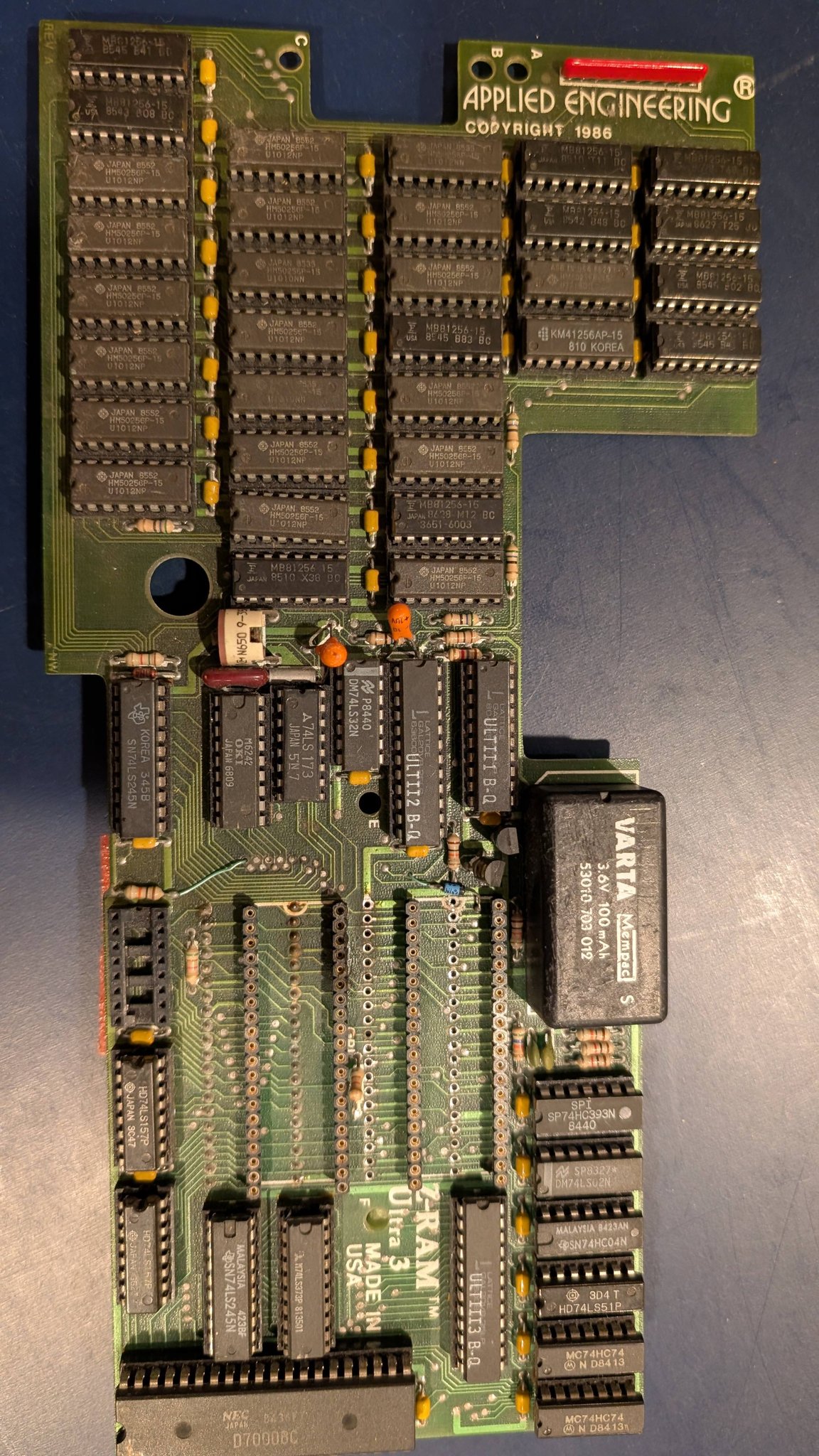 What is the missing IC on an Applied Engineering Z-RAM Ultra 3?