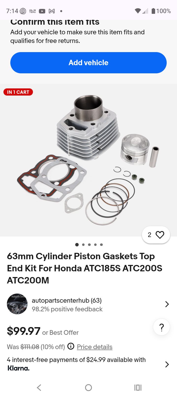 Just ordered this for my 185 anyone ever tried the eBay ones