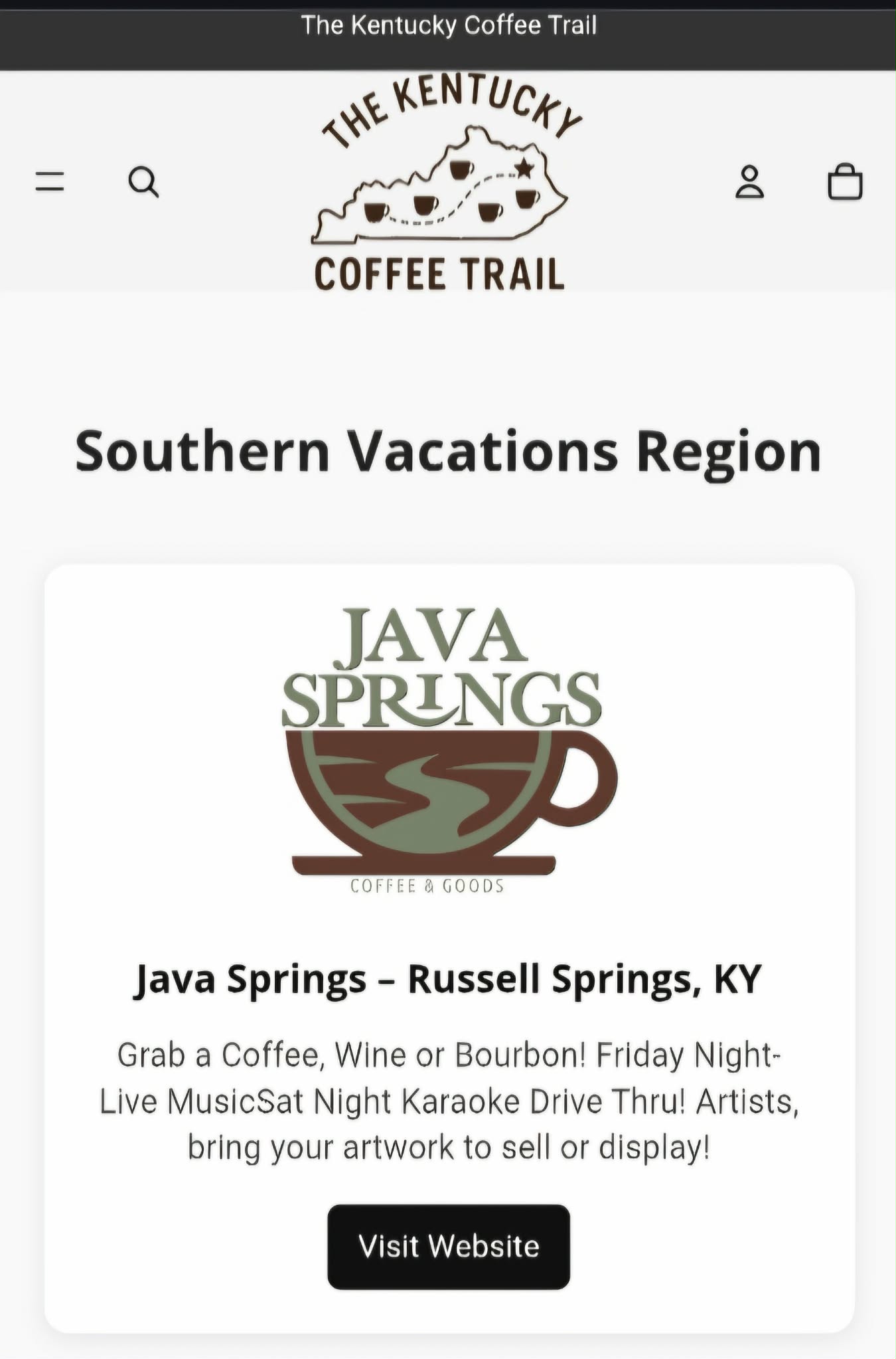 Java Springs - Ever hear of The Kentucky Bourbon Trail...... | Facebook