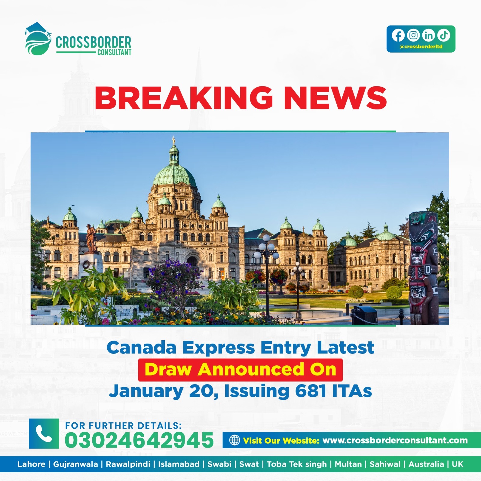 CrossBorder - Canada Express Entry – January 20, 2026 Draw Update ...