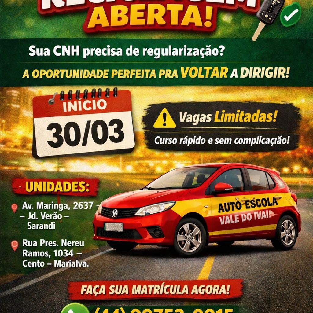 Autoescola Vale do Ivaí Plus | Sarandi PR