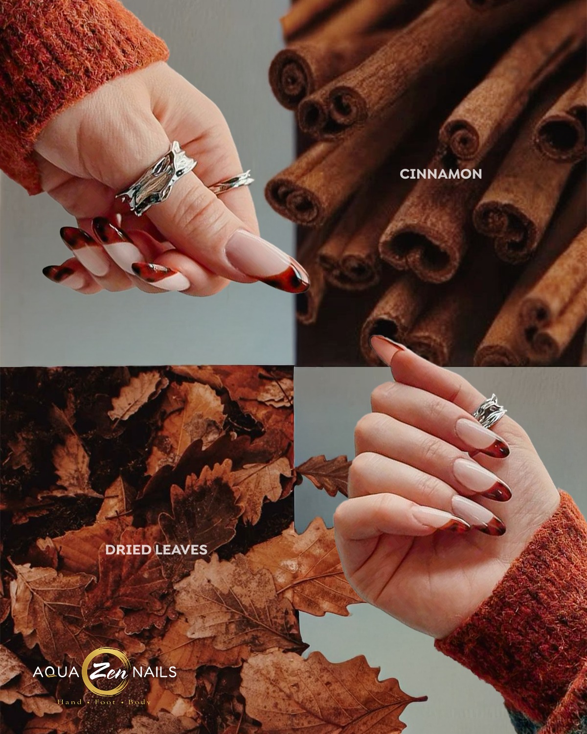 Aqua - Warm as cinnamon, soft as falling leaves 🍂 This brown swirl ...