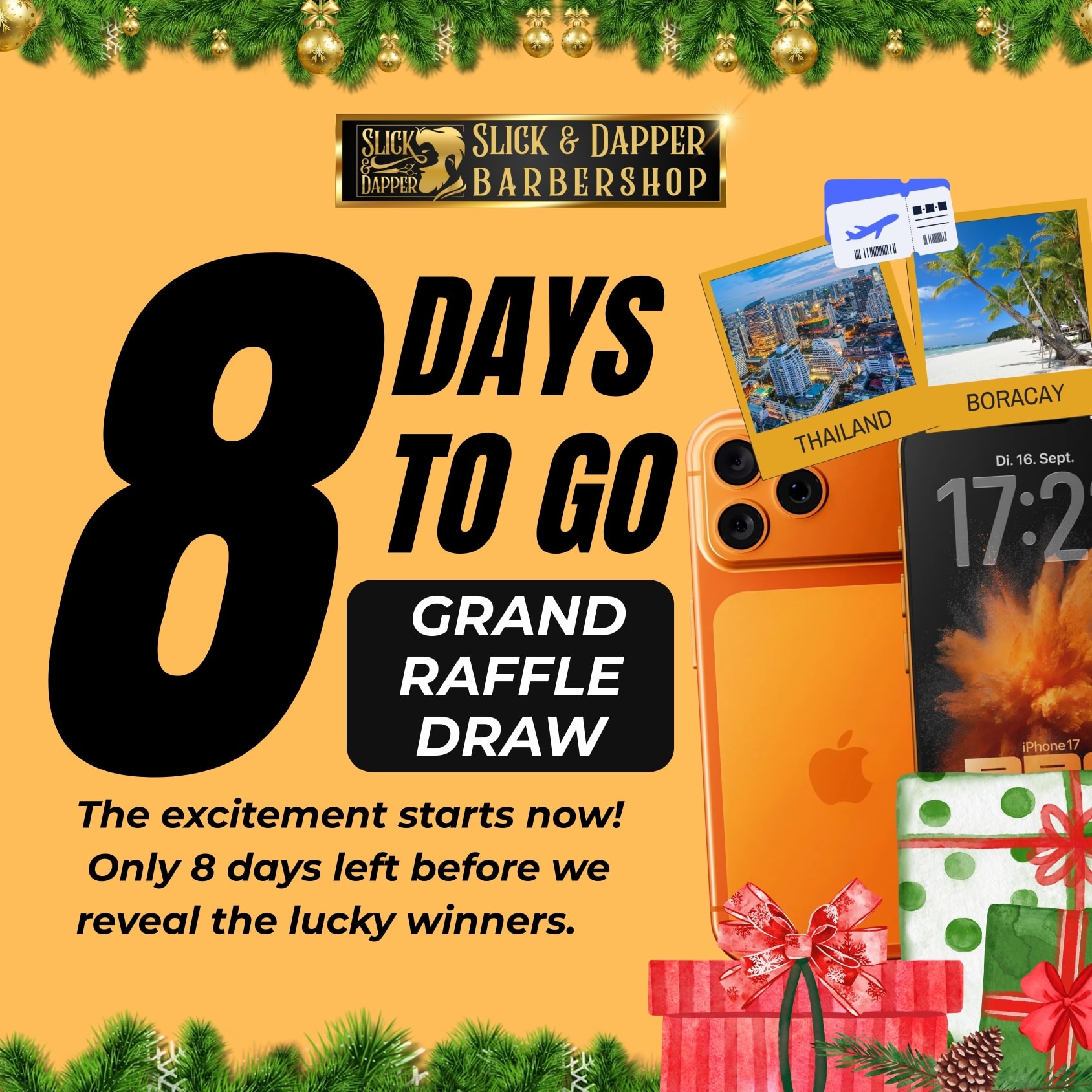 Slick - ⏰ 8 DAYS TO GO BEFORE THE GRAND RAFFLE DRAW! ⏰ The countdown is ...