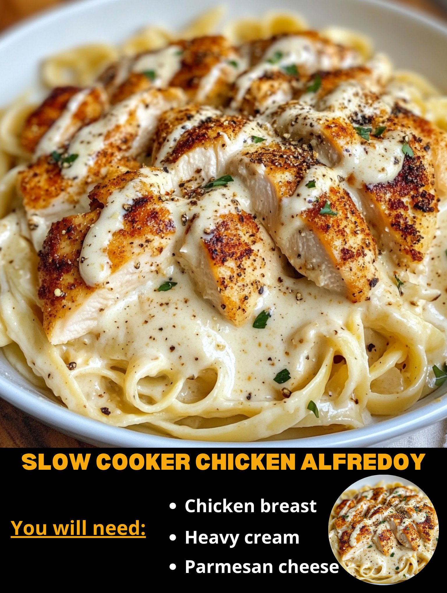 Cheap - 🍗🧀 Slow Cooker Chicken Alfredo Ingredients: 2 lbs boneless ...