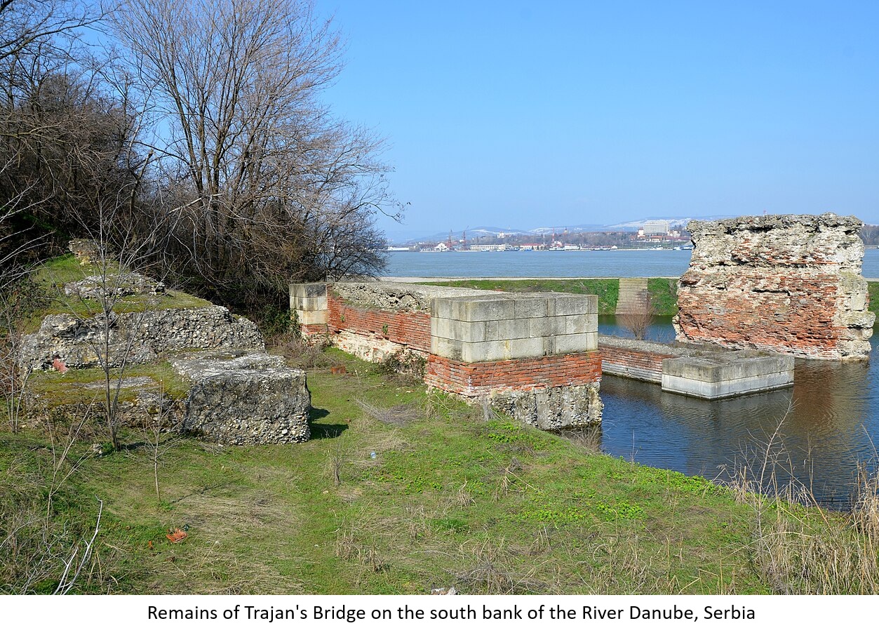 The Eye - Trajan’s Bridge, also known as the Bridge of Apollodorus, was ...