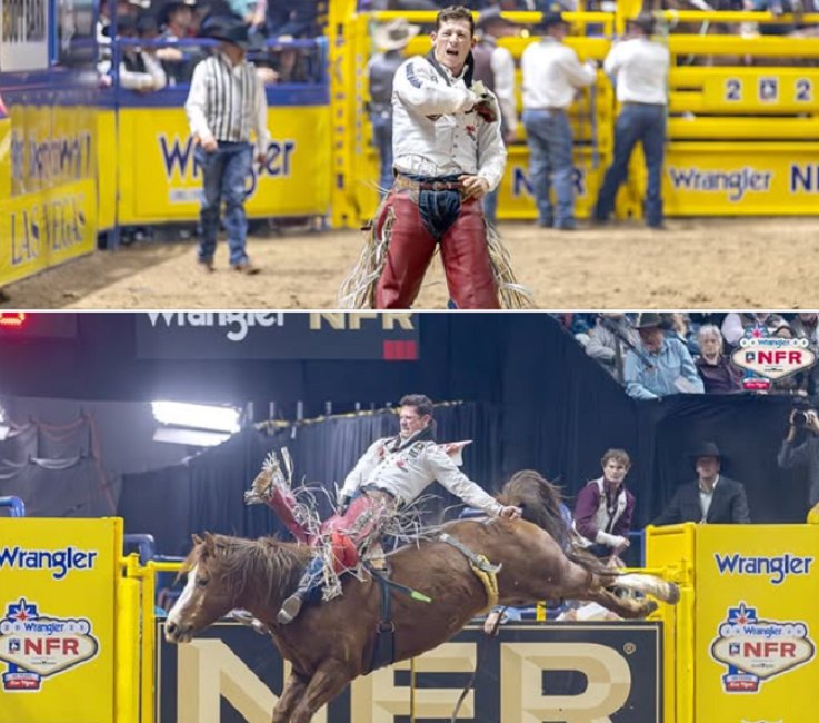 Rodeo - Bareback rider Kade Sonnier lit up Las Vegas with an incredible ...