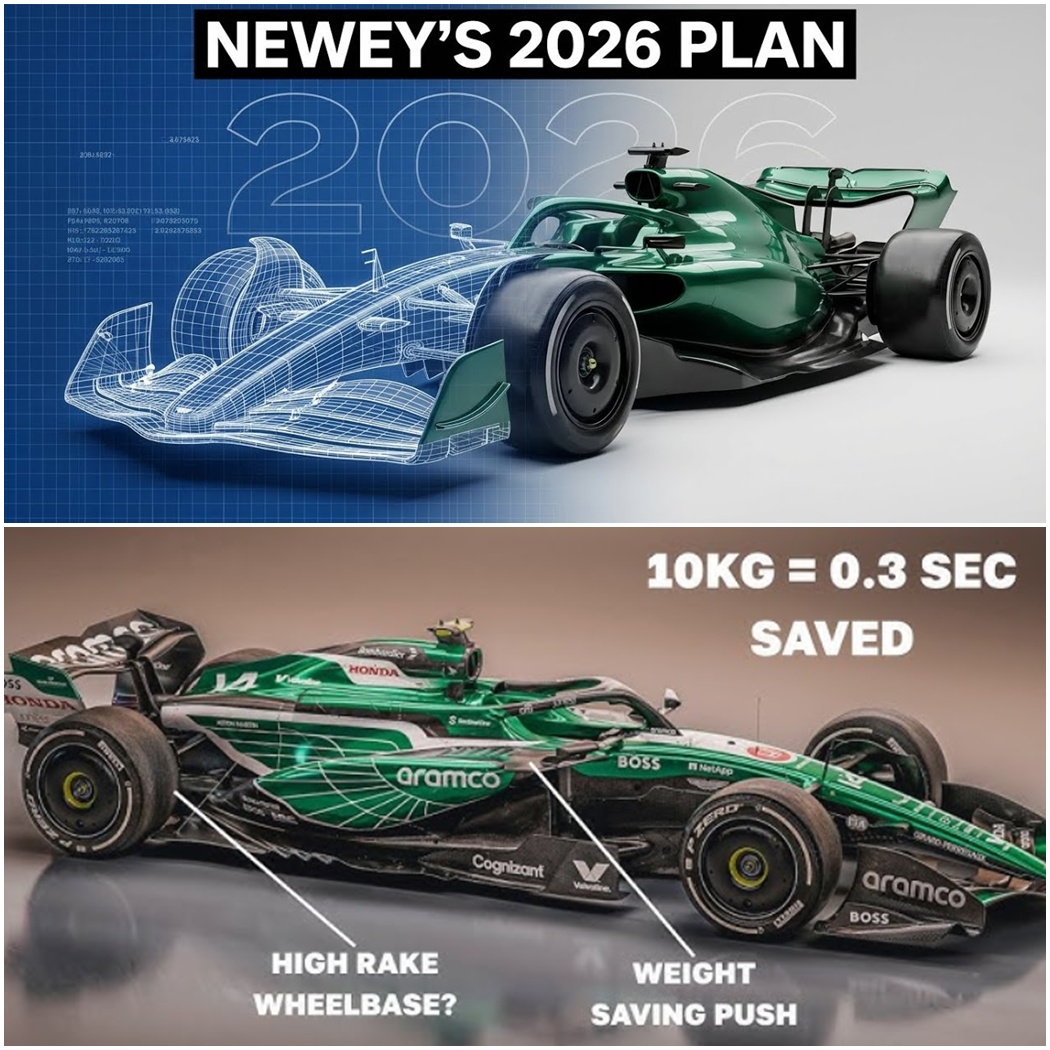 Aston Martin's 2026 AMR26 F1 car features radical low-drag design