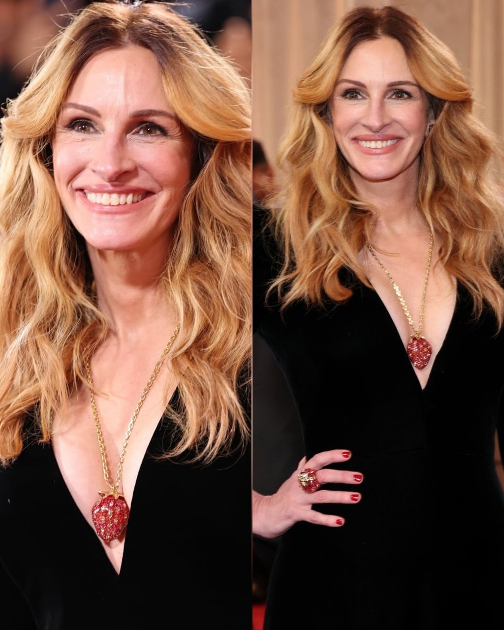 julia roberts golden globes dress turned heads in a dramatic plunging at the 😍 Out Of Stock