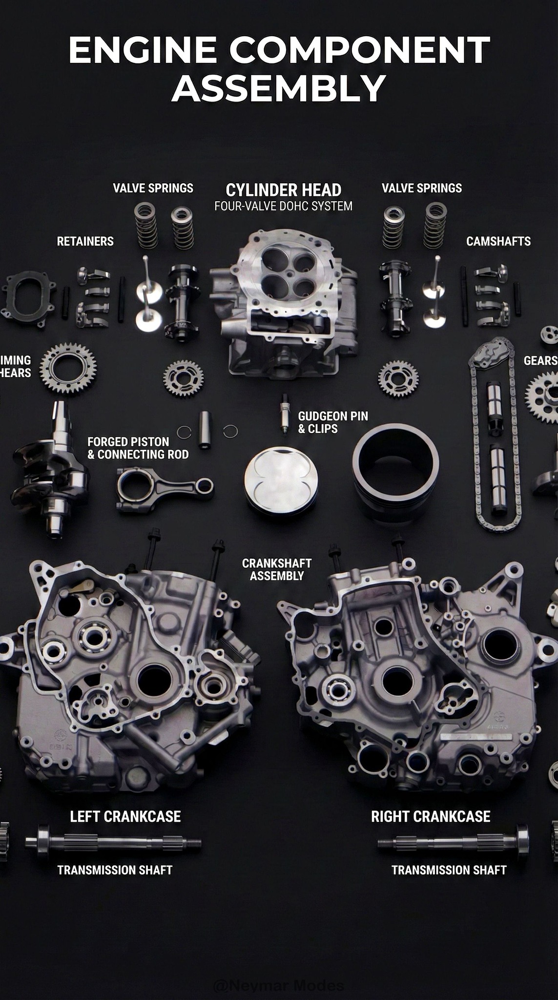 Neymar Modes - 🛠️🏍️ ENGINE COMPONENT ASSEMBLY — What... | Facebook