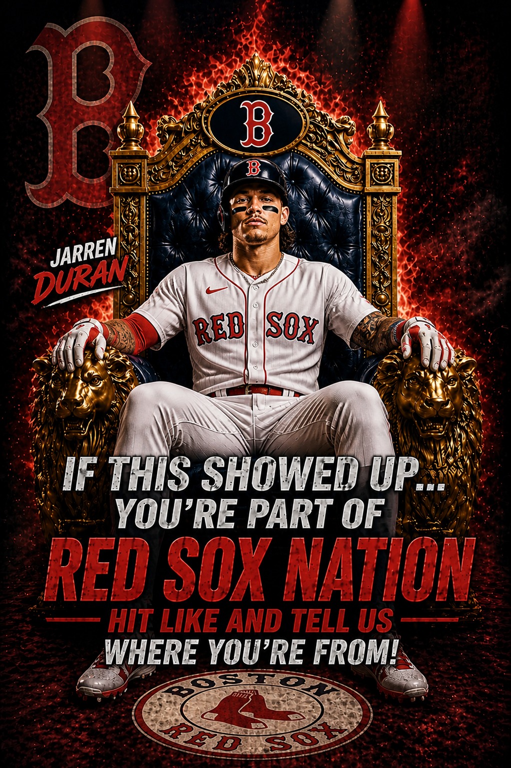 Jarren Duran bracelet for Red Sox fans