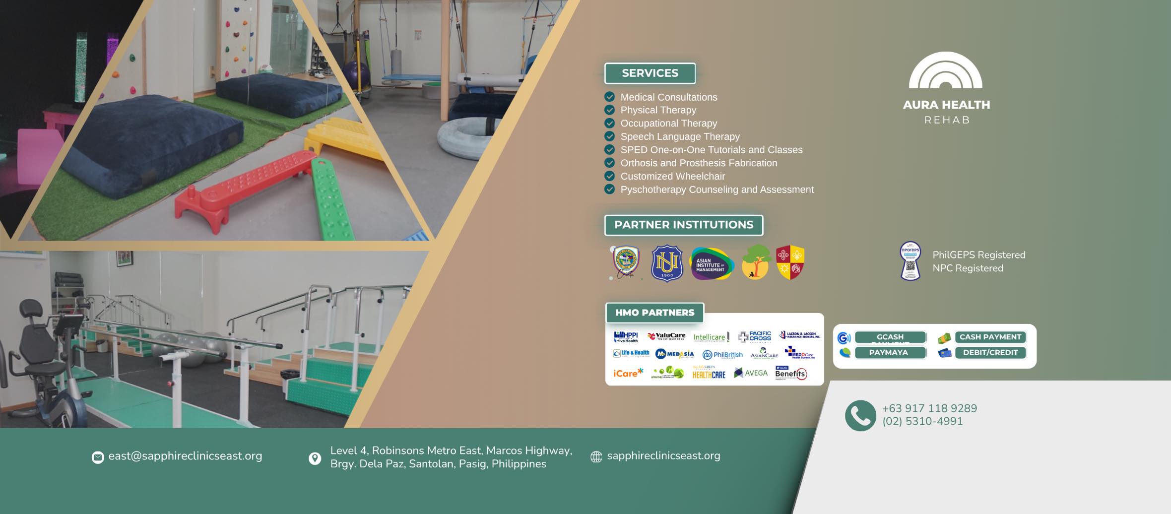 Aura Health Rehab - East | Pasig