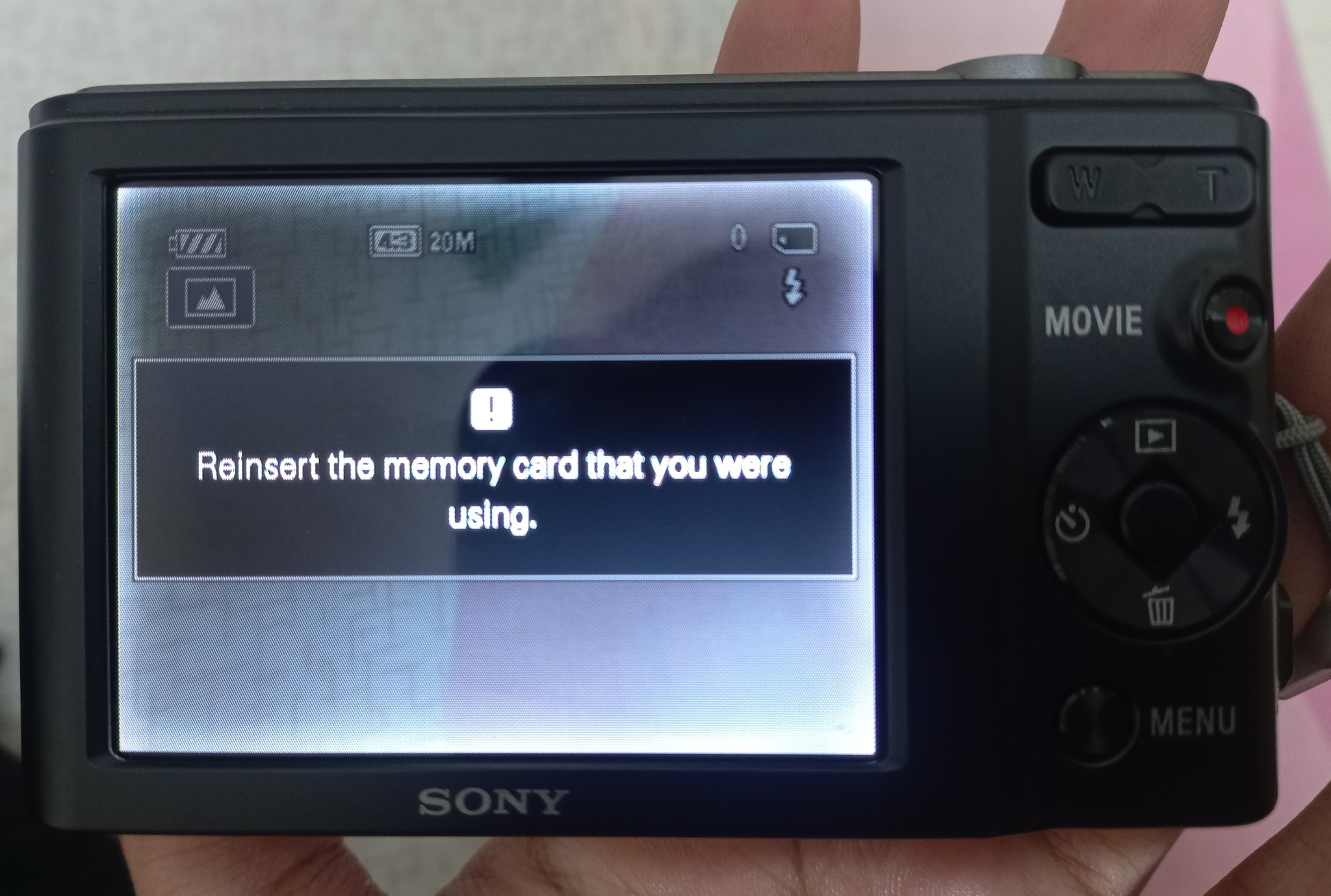 How to fix Sony Cyber-shot DSC-W810 camera issue?