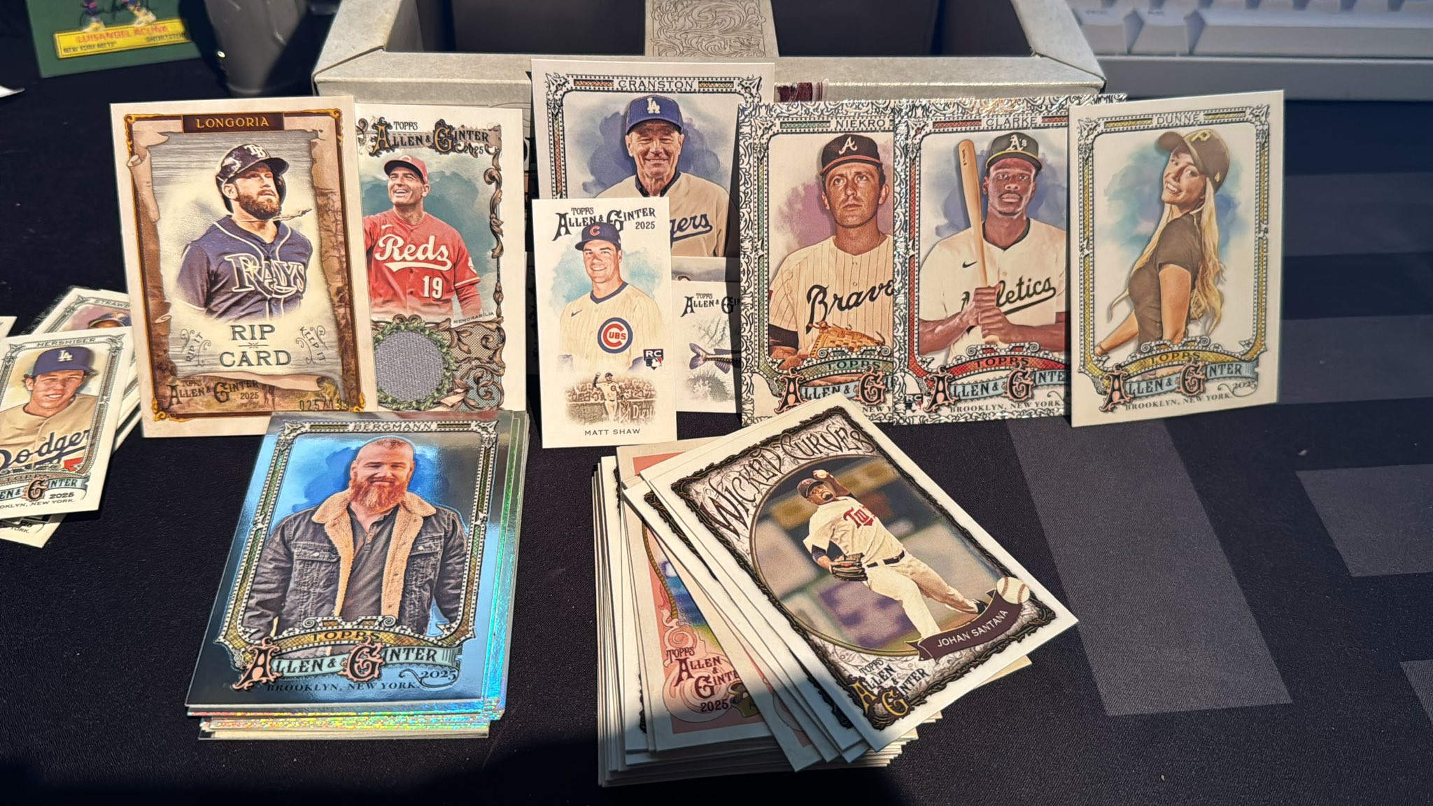 Ripken Jr on-card auto in 2025 Allen and Ginter hobby box