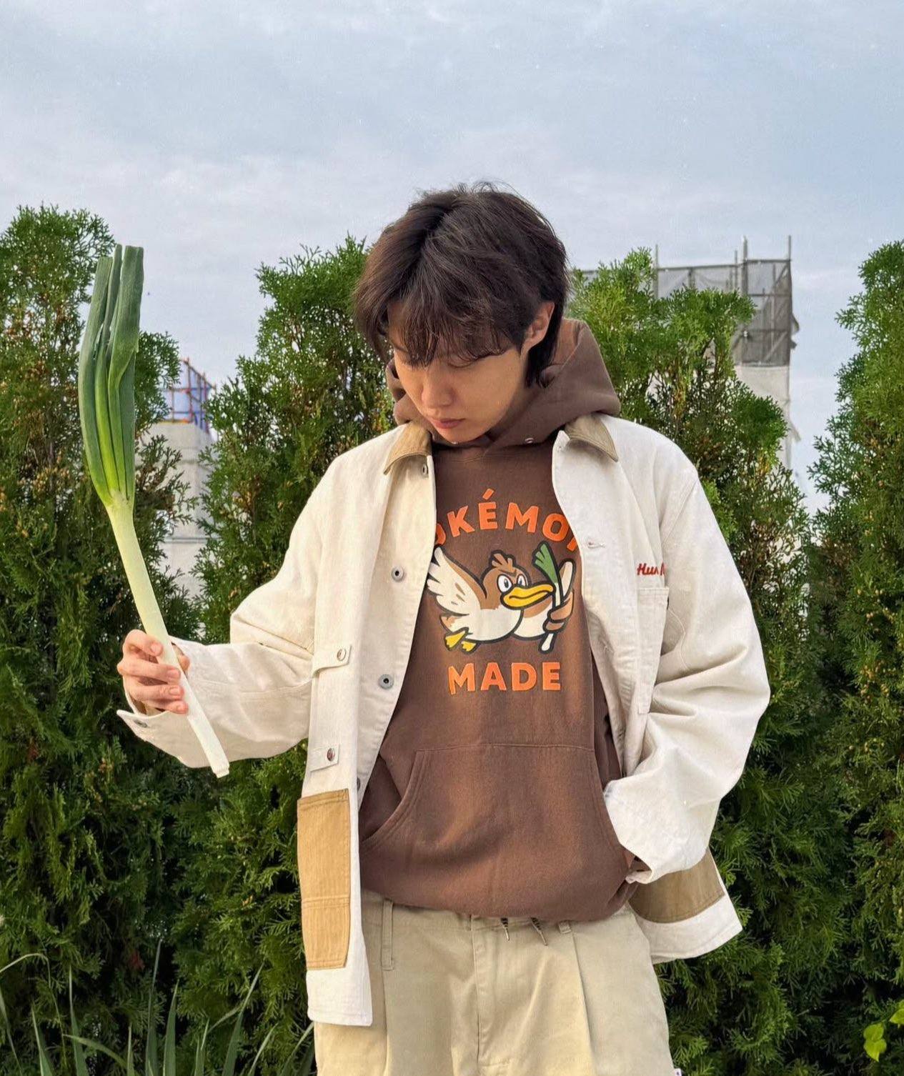 POKEMON MADE HEAVYWEIGHT HOODIE カモネギ【L】 Hobi wears the newly 