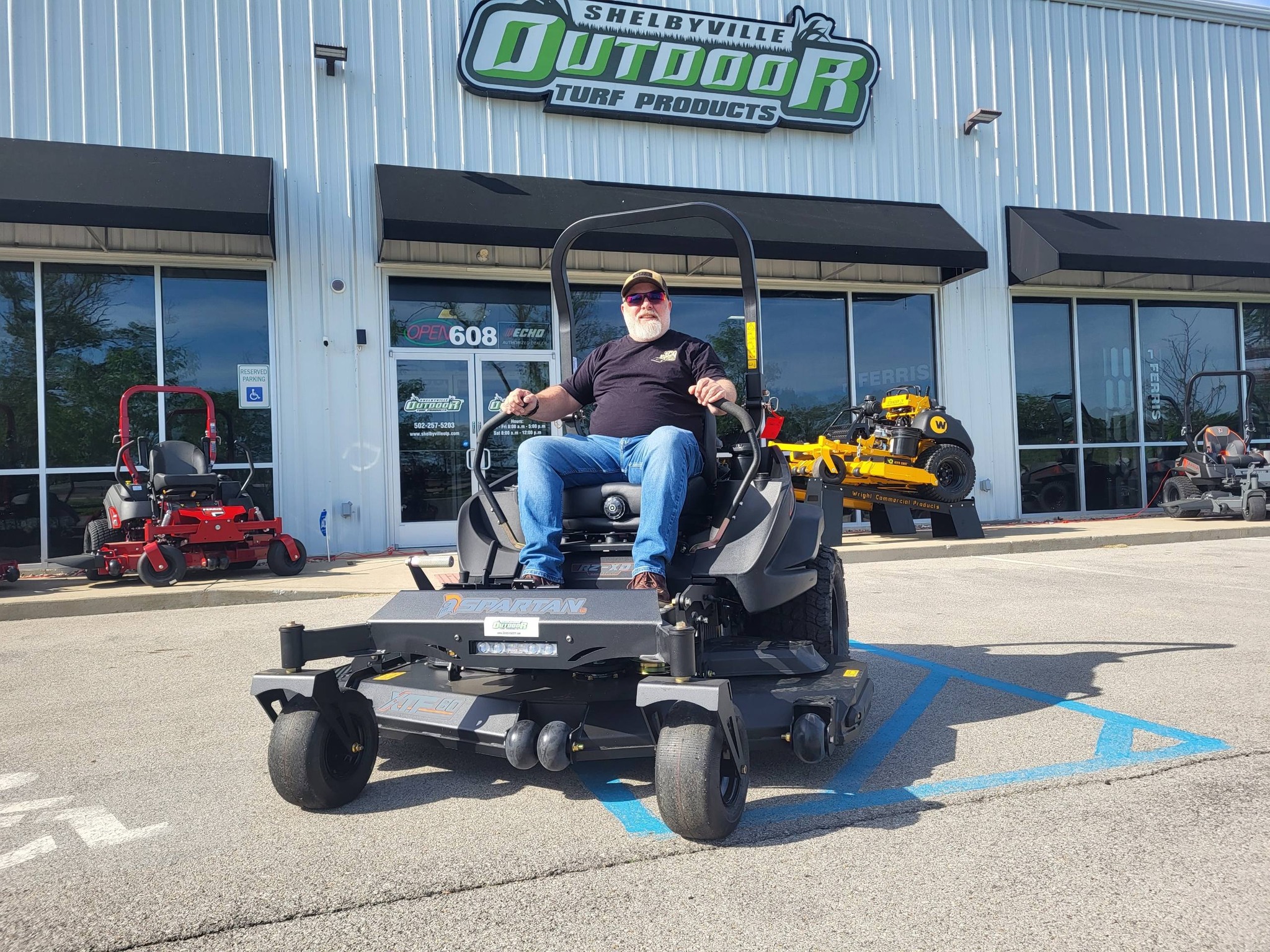 Another busy day at Outdoor Turf Products! Zero Turns from Exmark