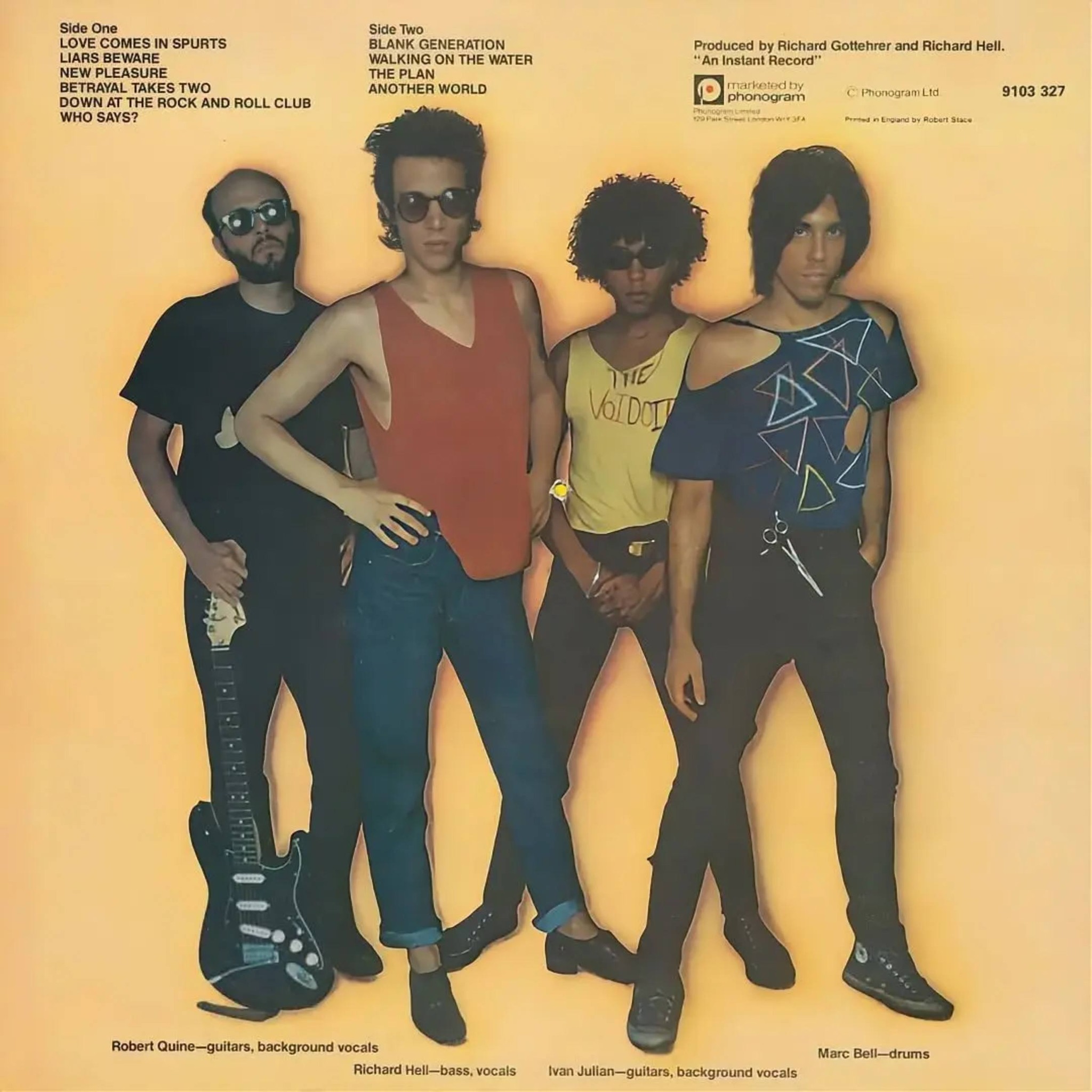 49 years ago Blank Generation is the debut studio album by