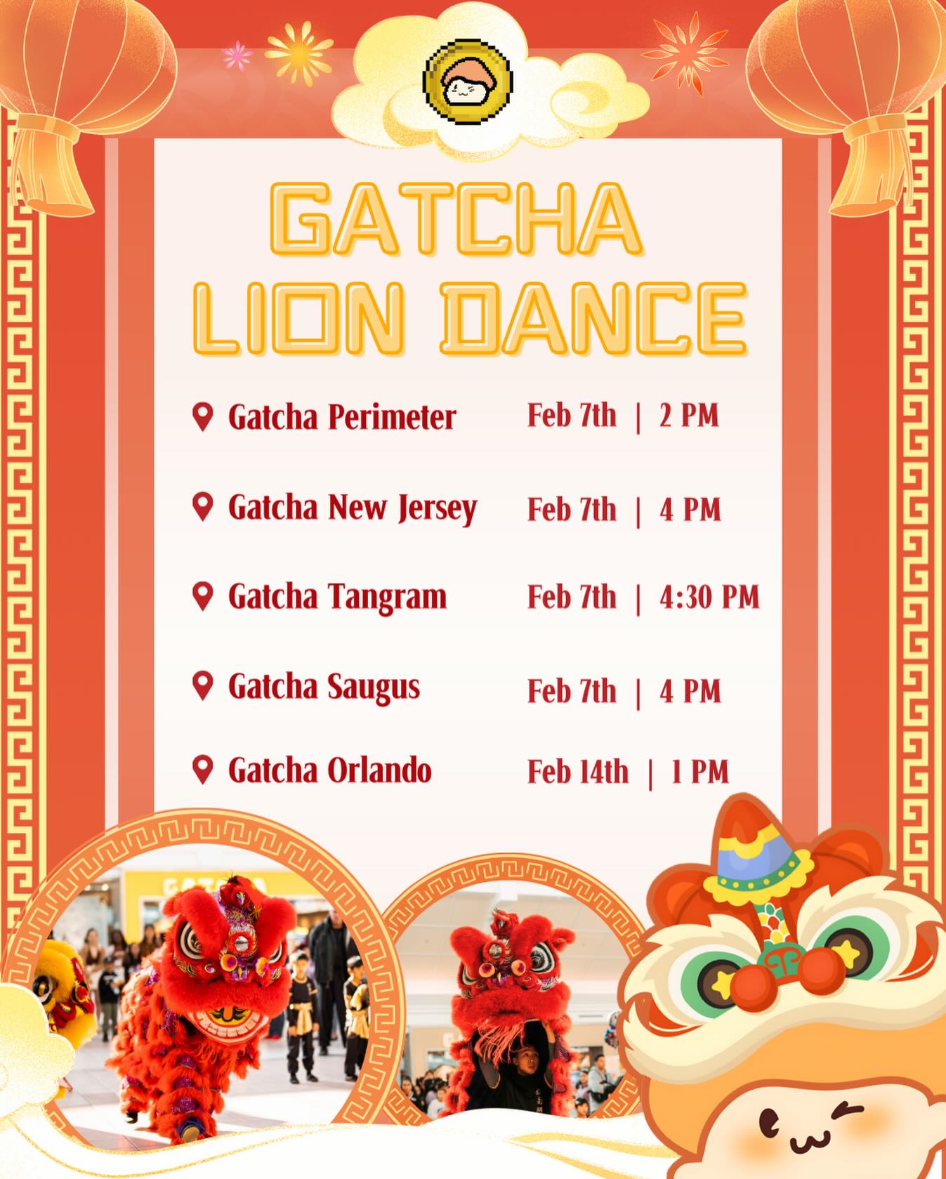 ੈ✩‧₊˚GATCHA LION DANCE PERFORMANCES⋆✴︎˚｡⋆ Come stop by our