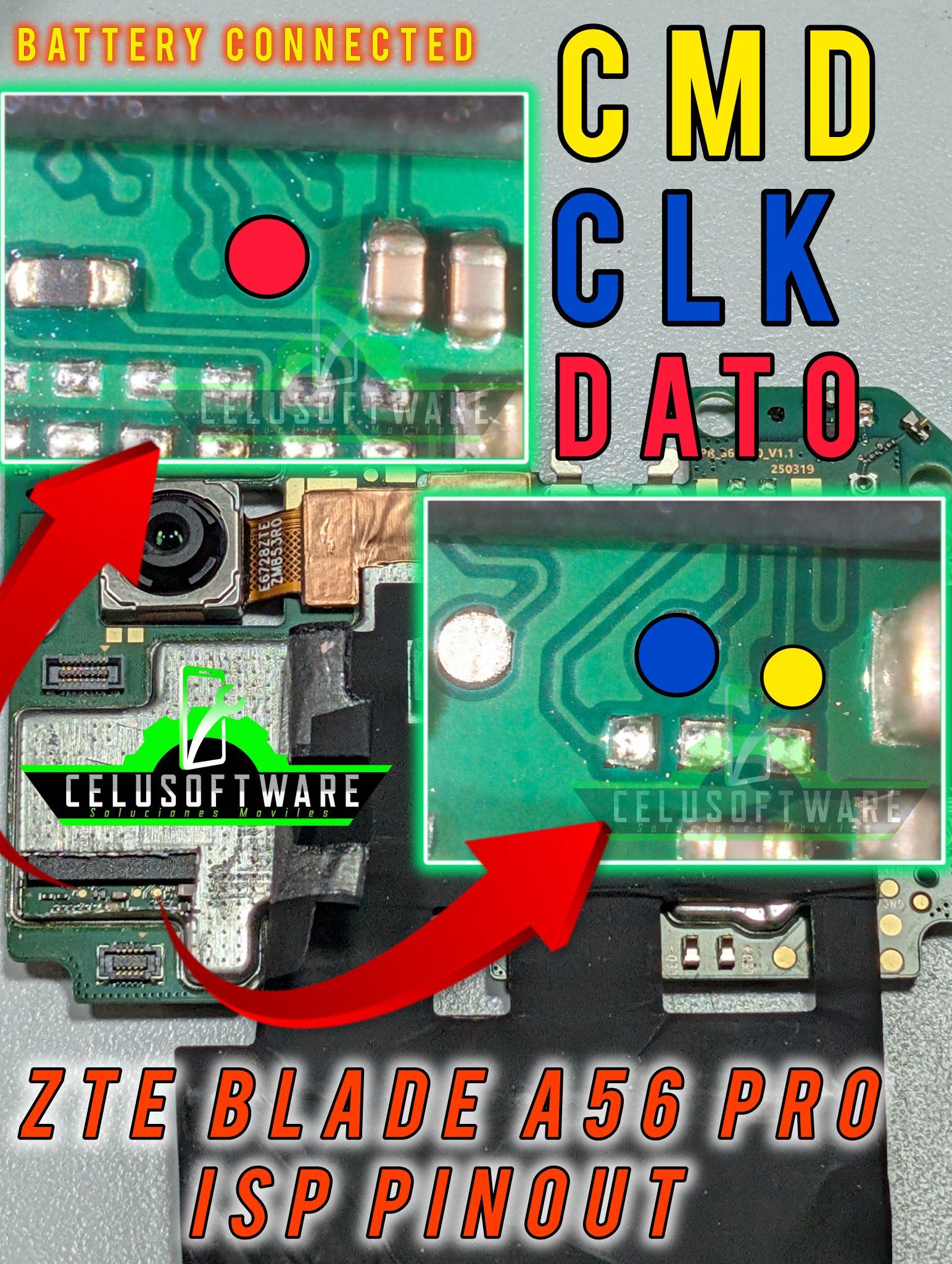 CeluSoftware - MT6855V #ISP #pinout #celusoftwaregsm