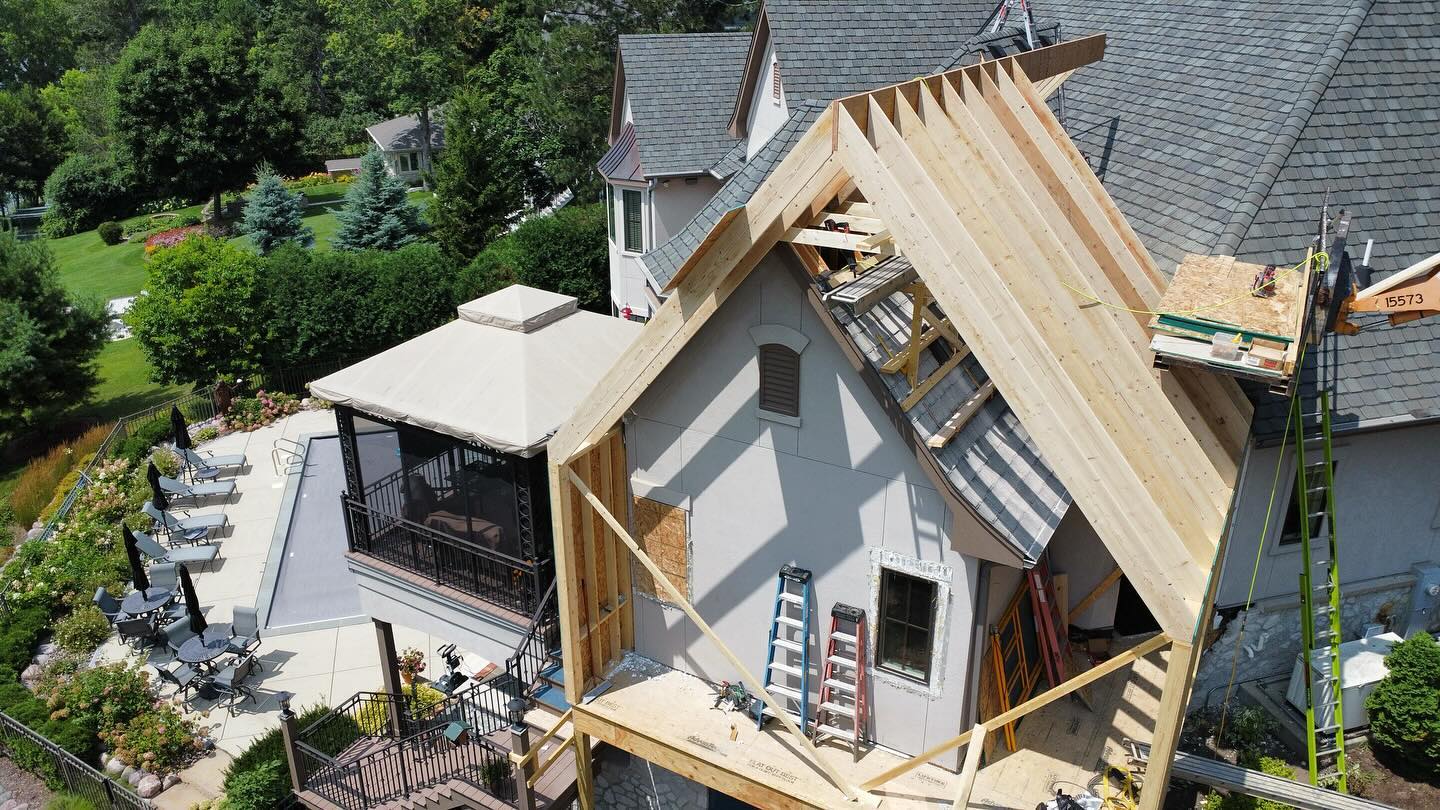 Lopez - Rafter 🏠📐🪚 . . . . #framing #rafter #roof #deck #stairs # ...