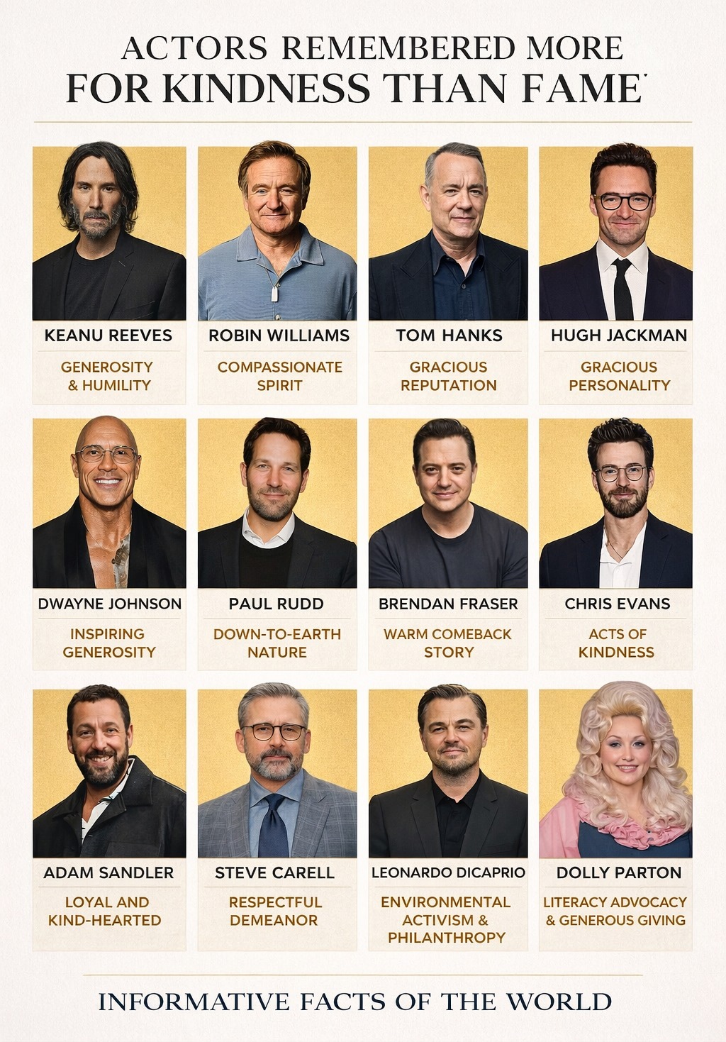 The NICEST Celebrities... - Informatic Facts of the world | Facebook