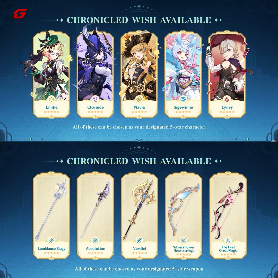 These are the complete Fontaine characters from Version 4.0 until 4.8.