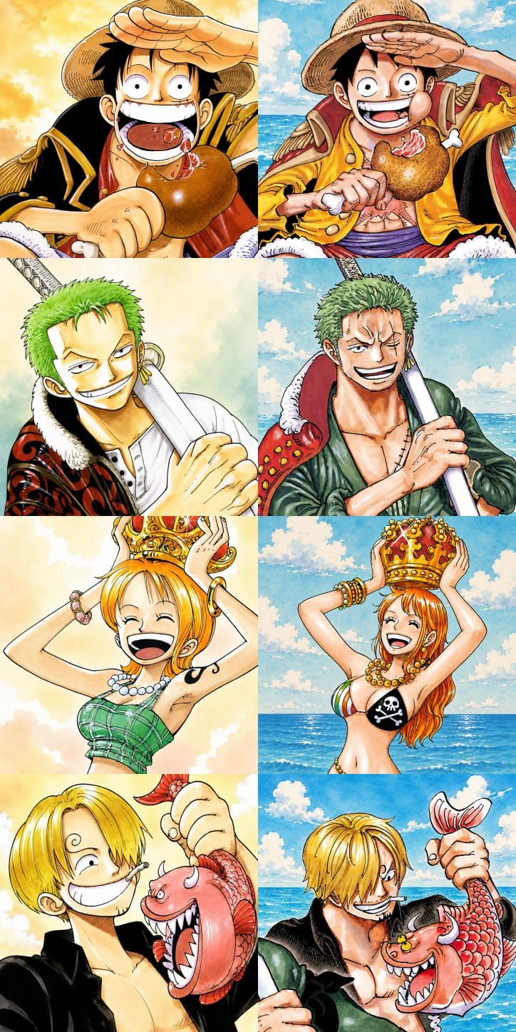 One Piece card game items featuring Oda-sensei's illustrations