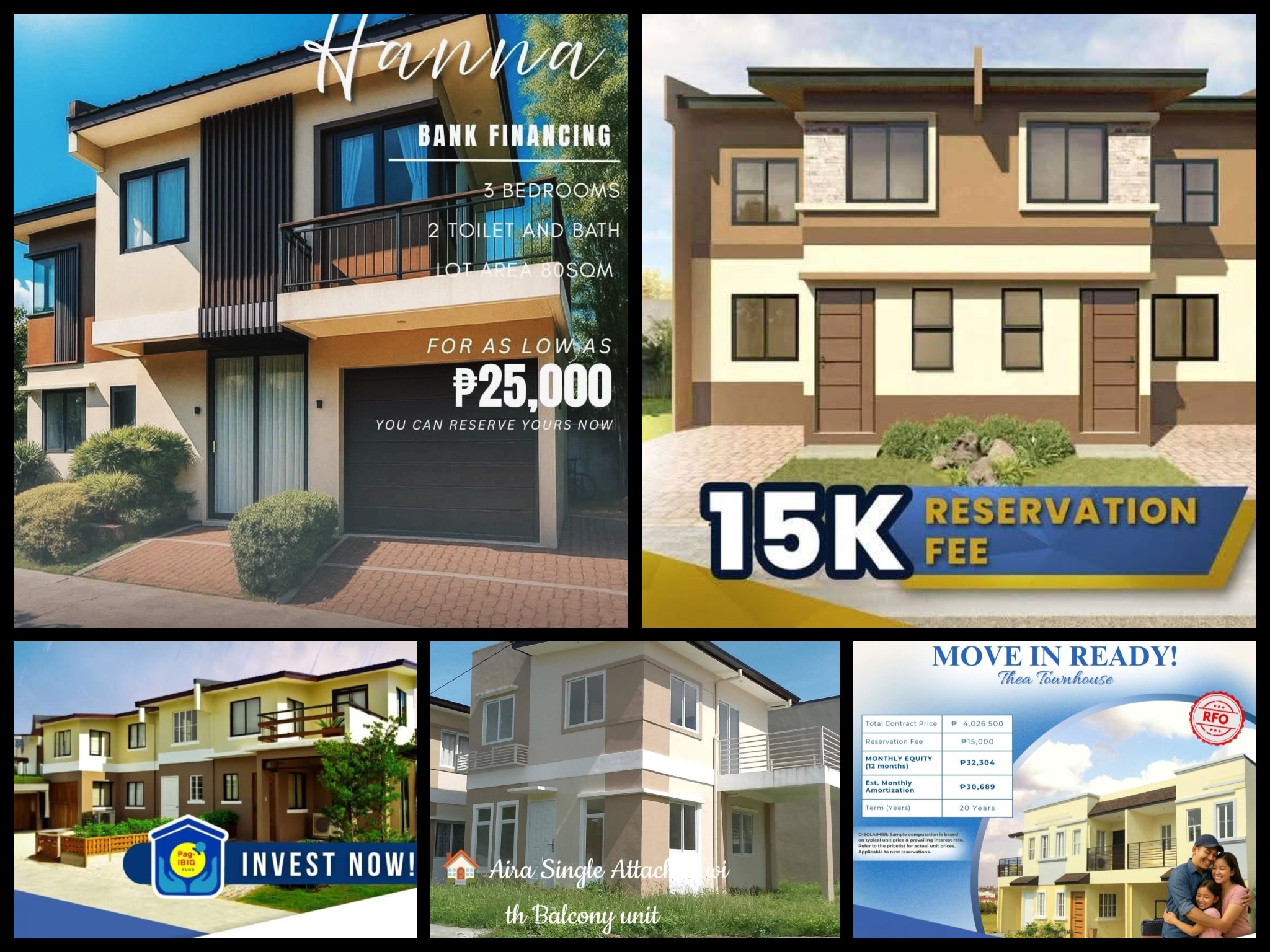 Modern Townhouses,Condo units for Sale at Lancaster new City Cavite